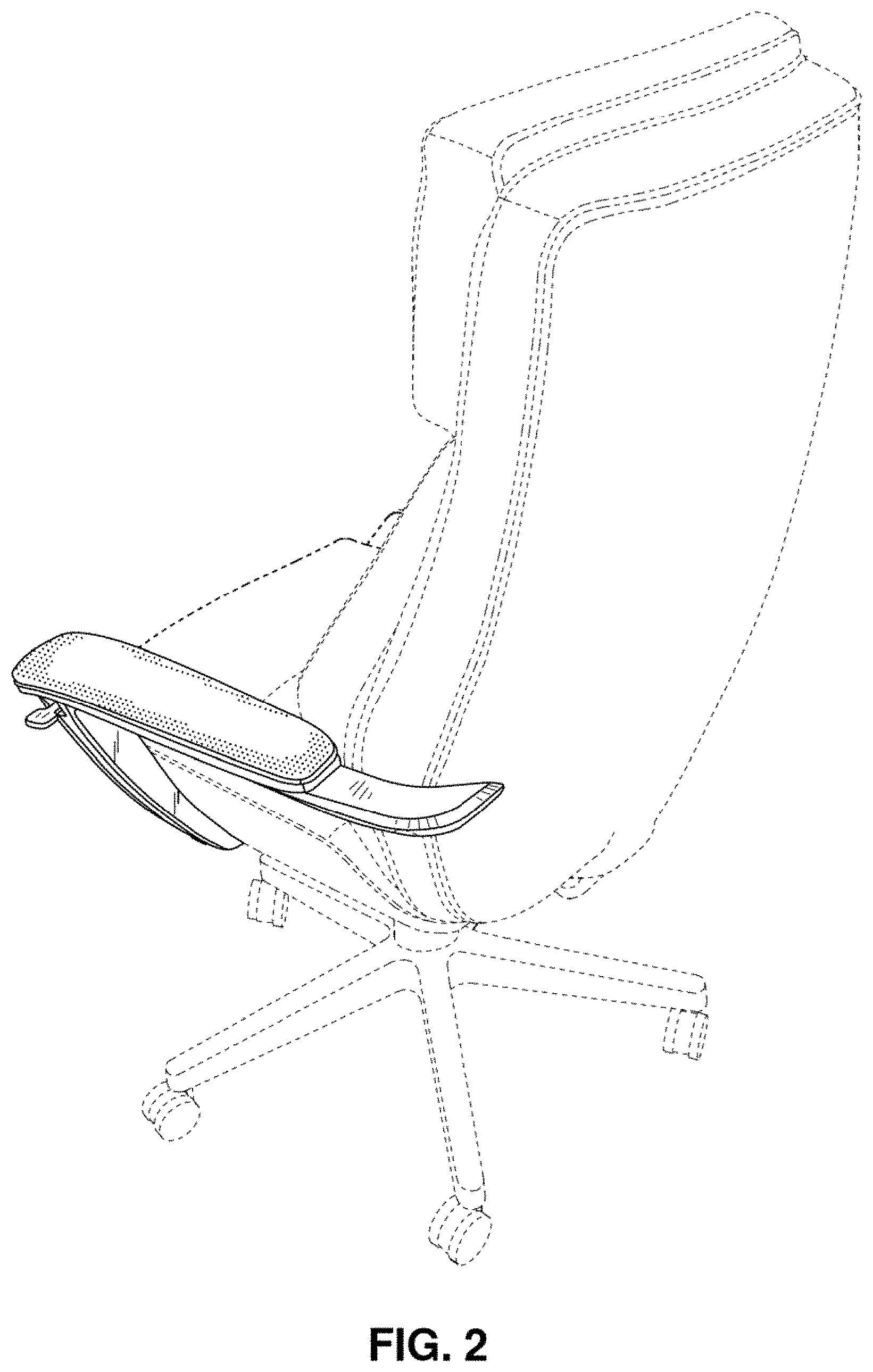 Patent USD0999578 Figure 2 – Arm for a chair