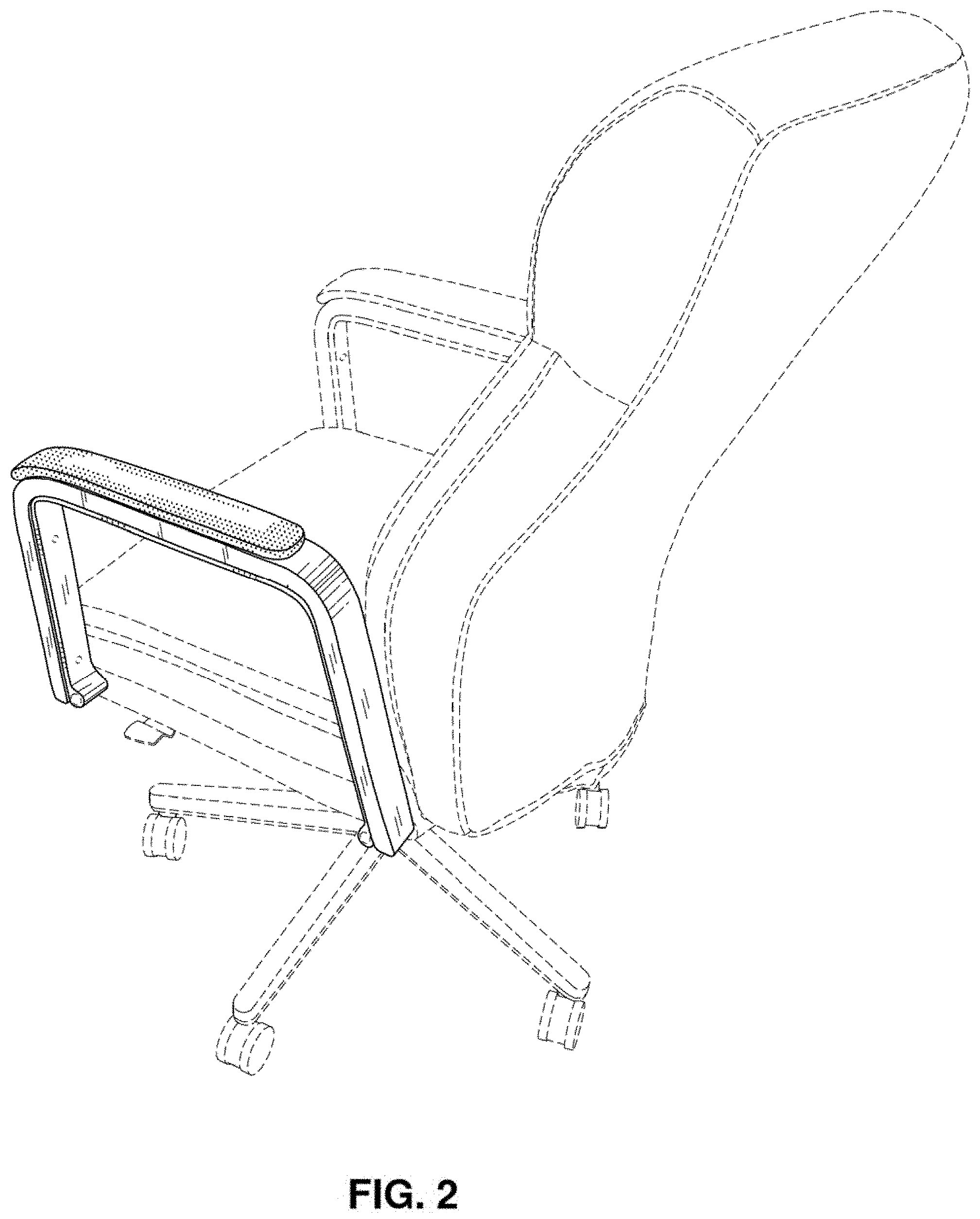 Patent USD0999579 Figure 2 – Arm for a chair