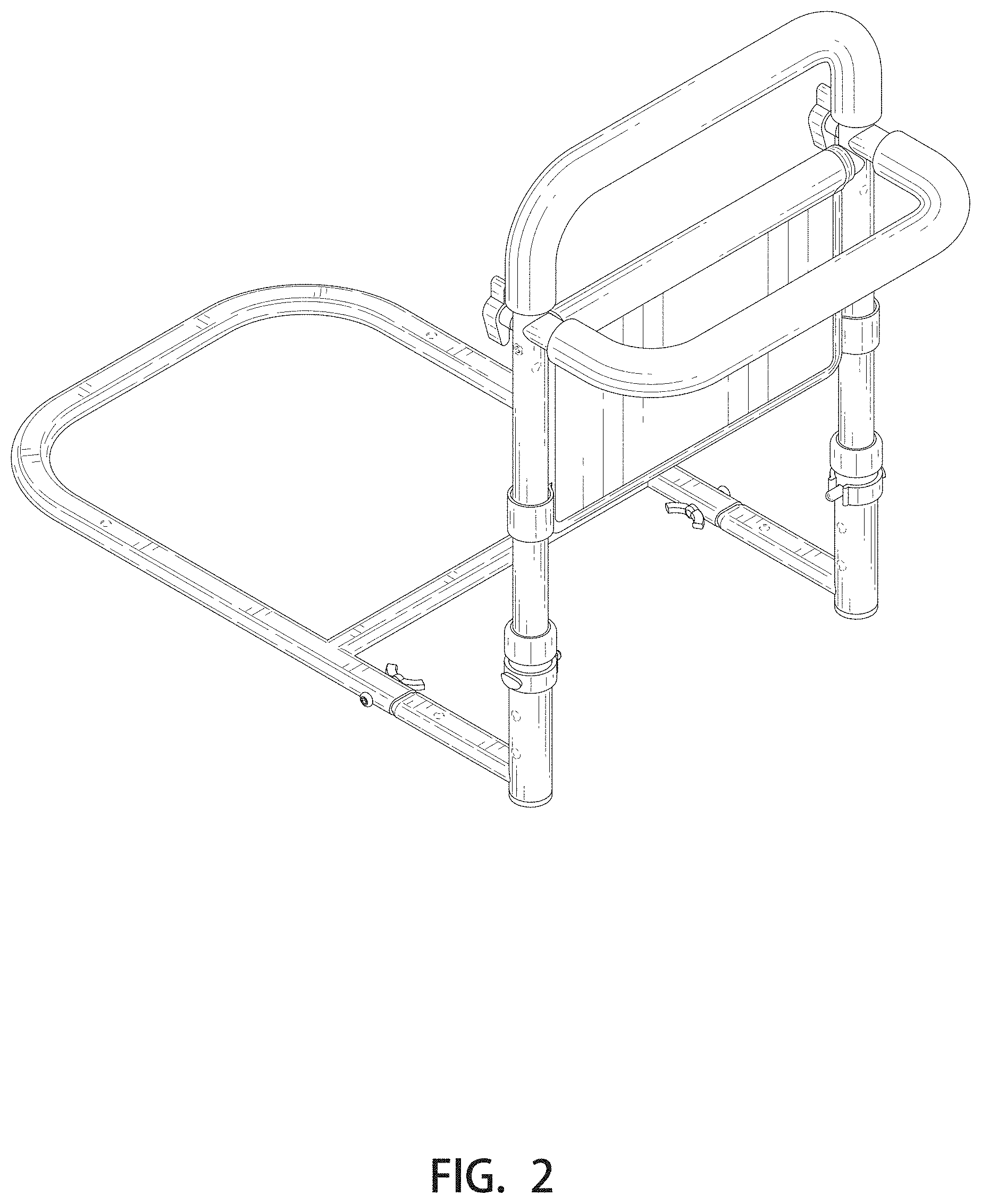 Patent USD0999580 Figure 2 – Bed rail
