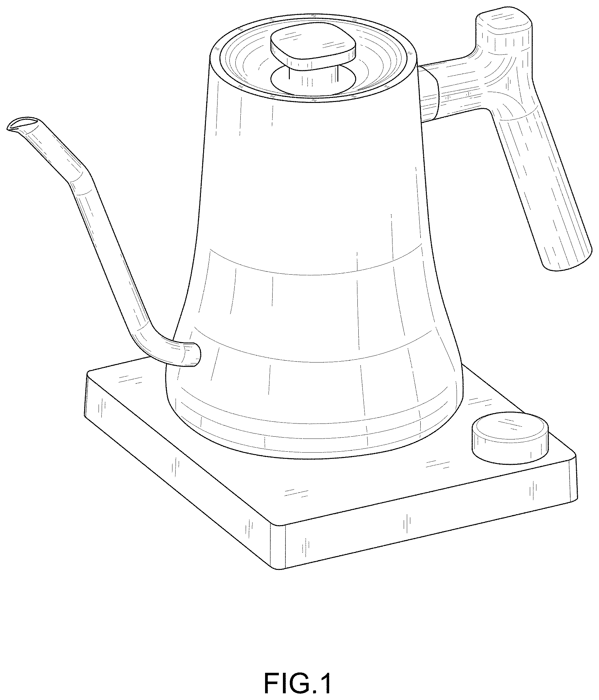 Patent USD0999582 Figure 1 – Electric kettle
