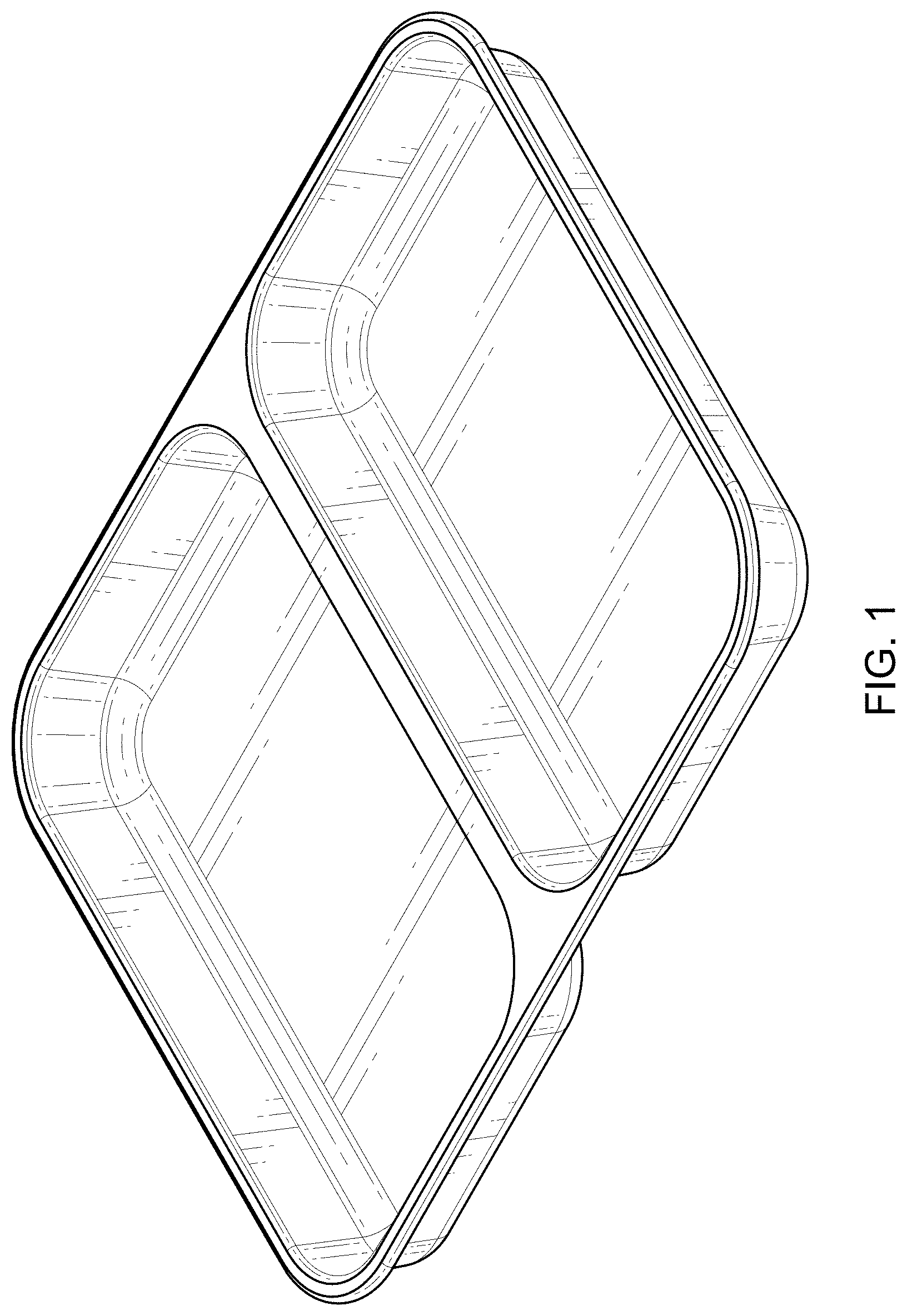 Patent USD0999584 Figure 1 – Two-sided pan