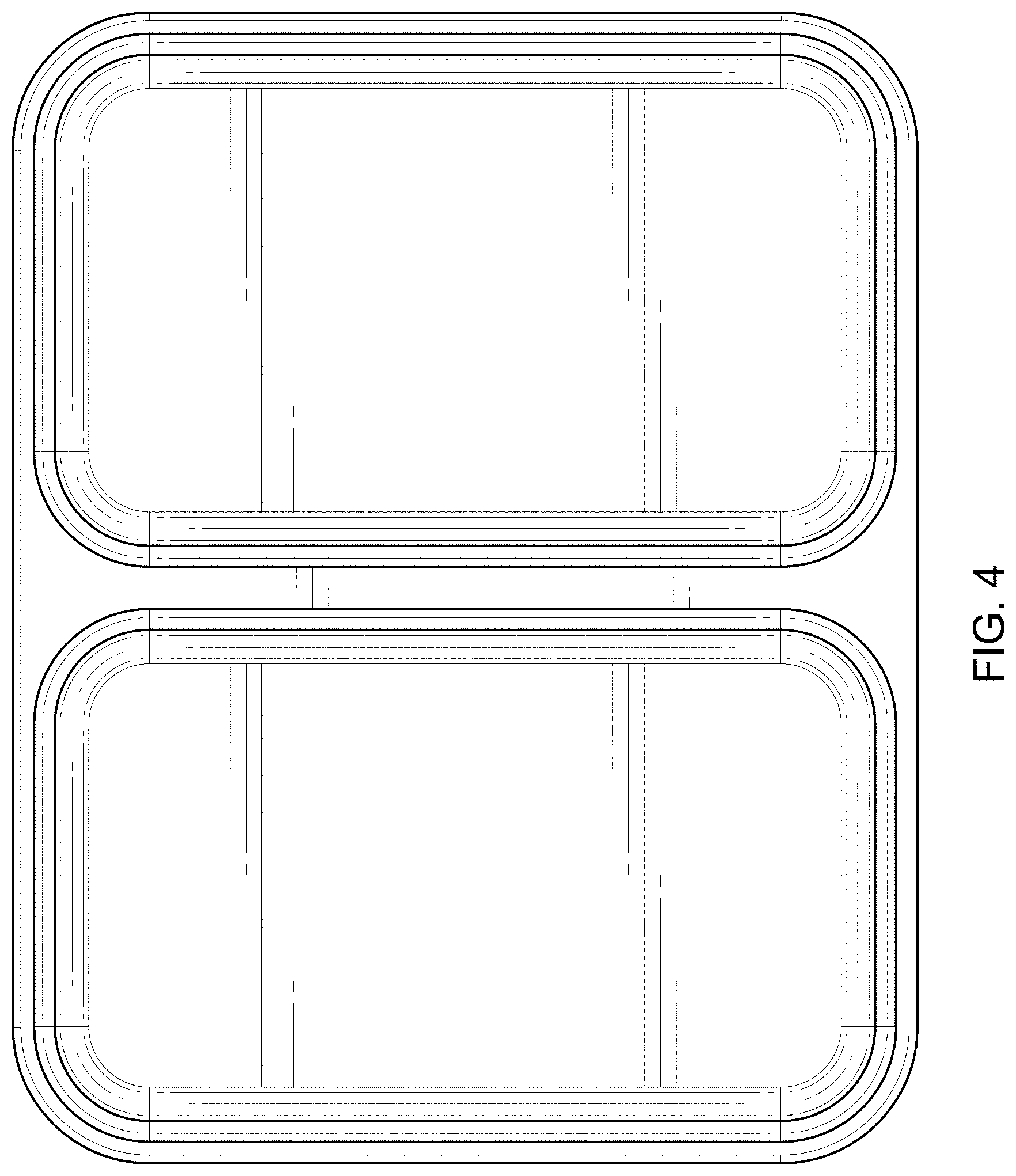 Patent USD0999584 Figure 4 – Two-sided pan