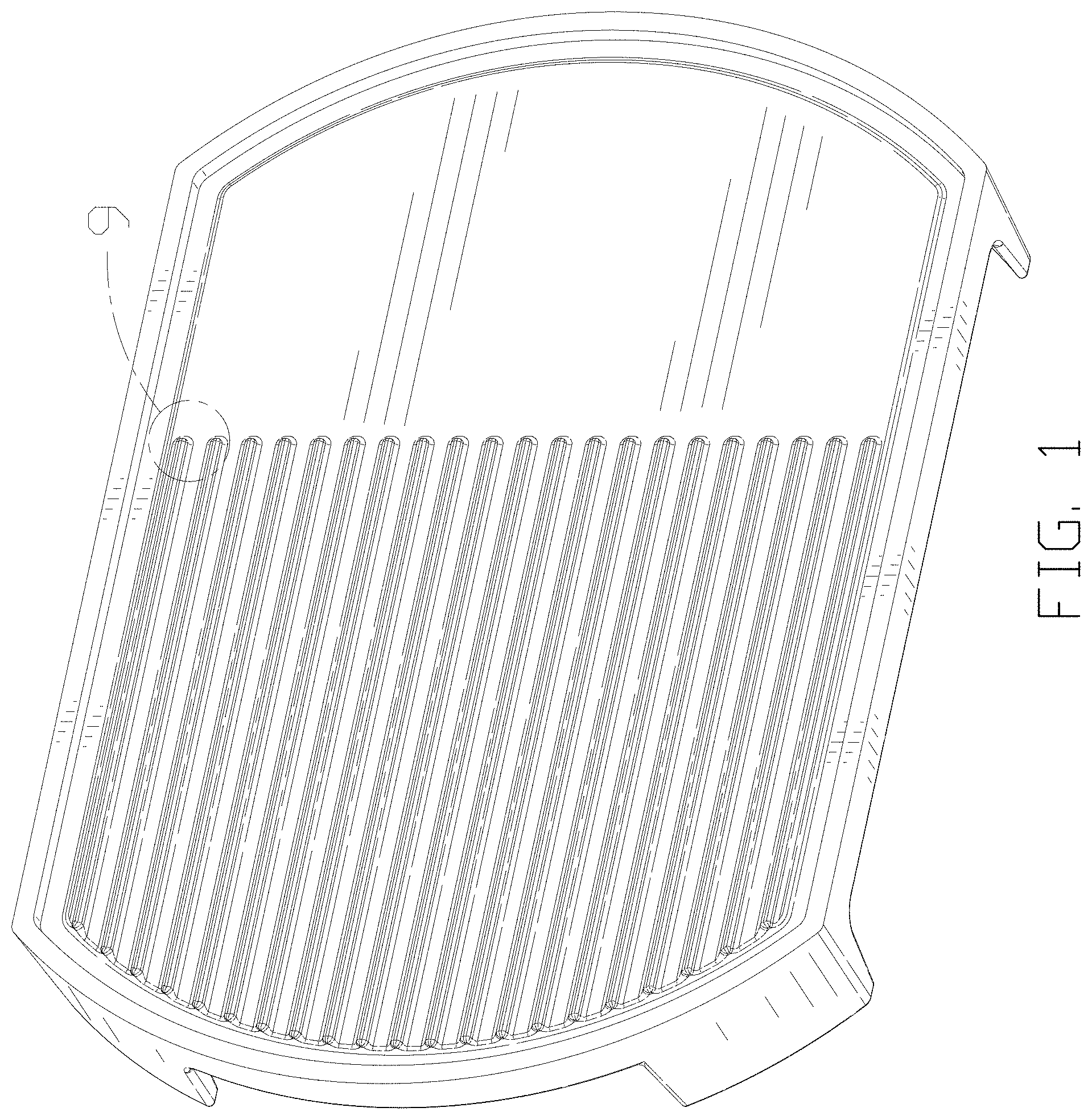Patent USD0999593 — Baking pan — Figure 1