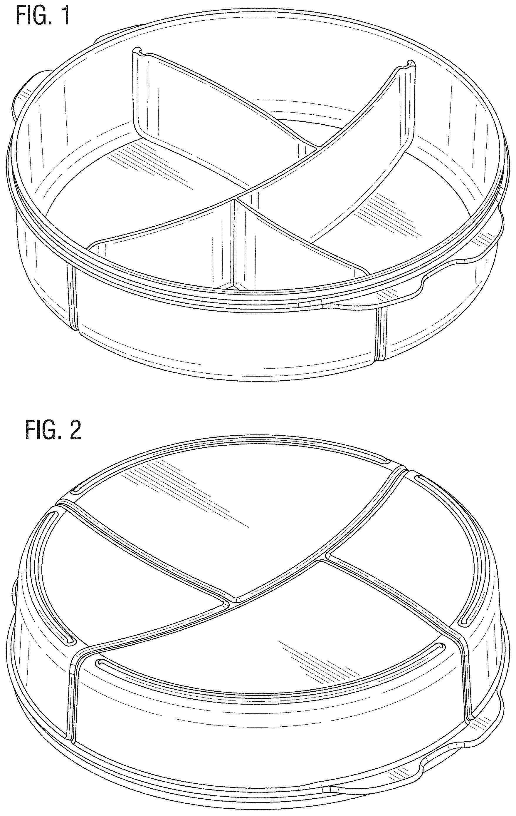 Patent USD0999595 Figure 1 – Divided food bowl