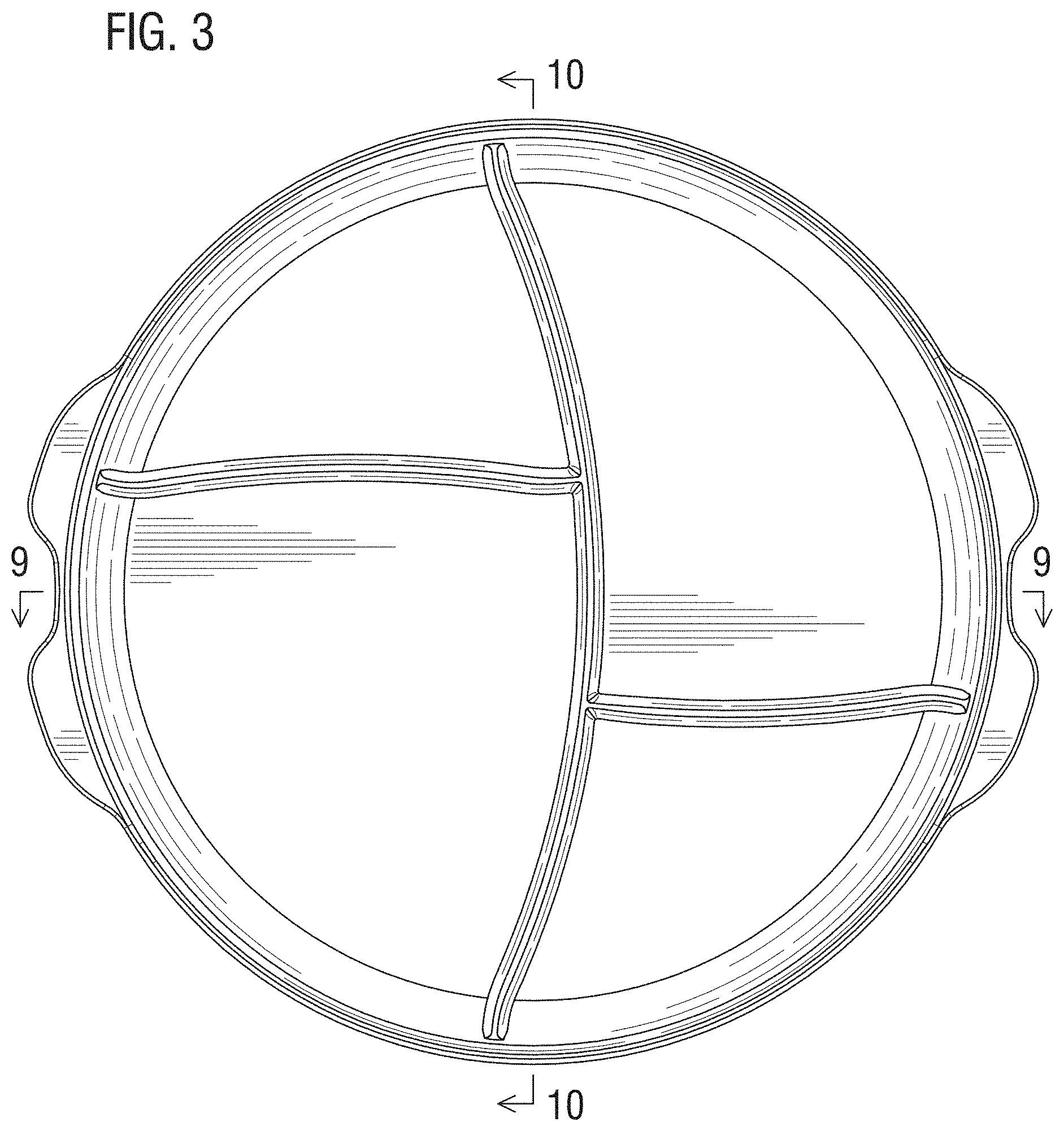 Patent USD0999595 Figure 2 – Divided food bowl