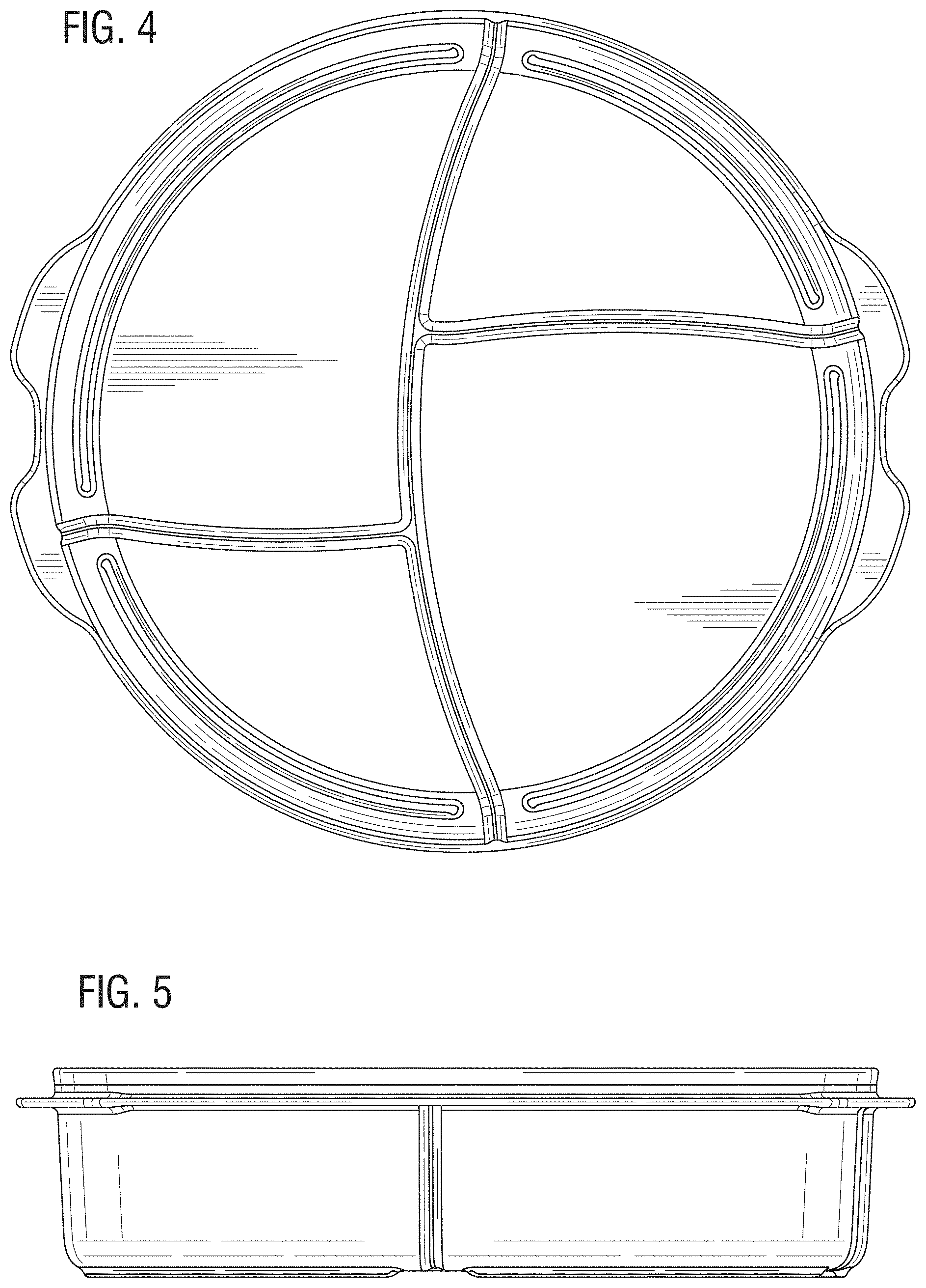 Patent USD0999595 Figure 3 – Divided food bowl