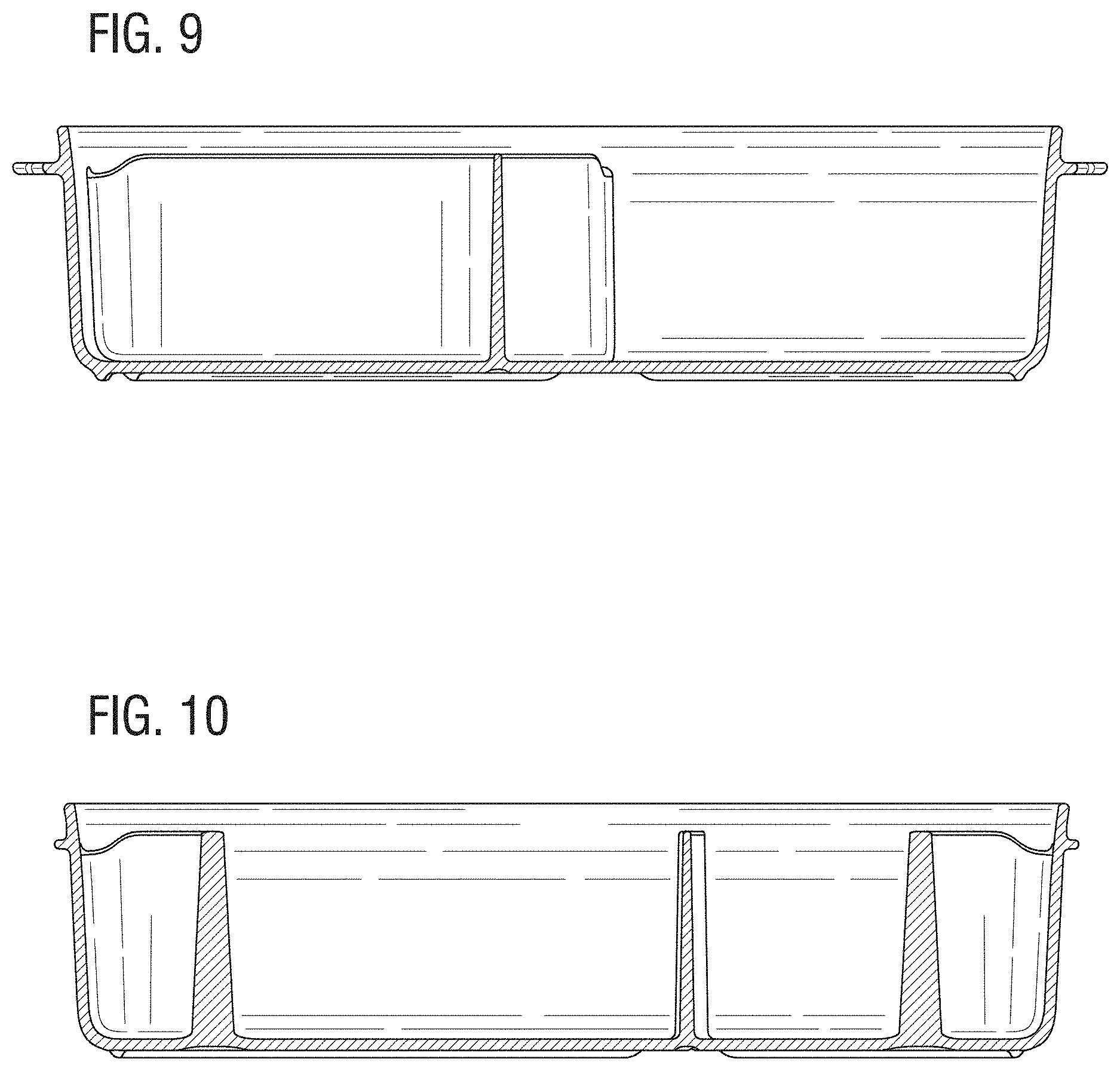 Patent USD0999595 Figure 5 – Divided food bowl