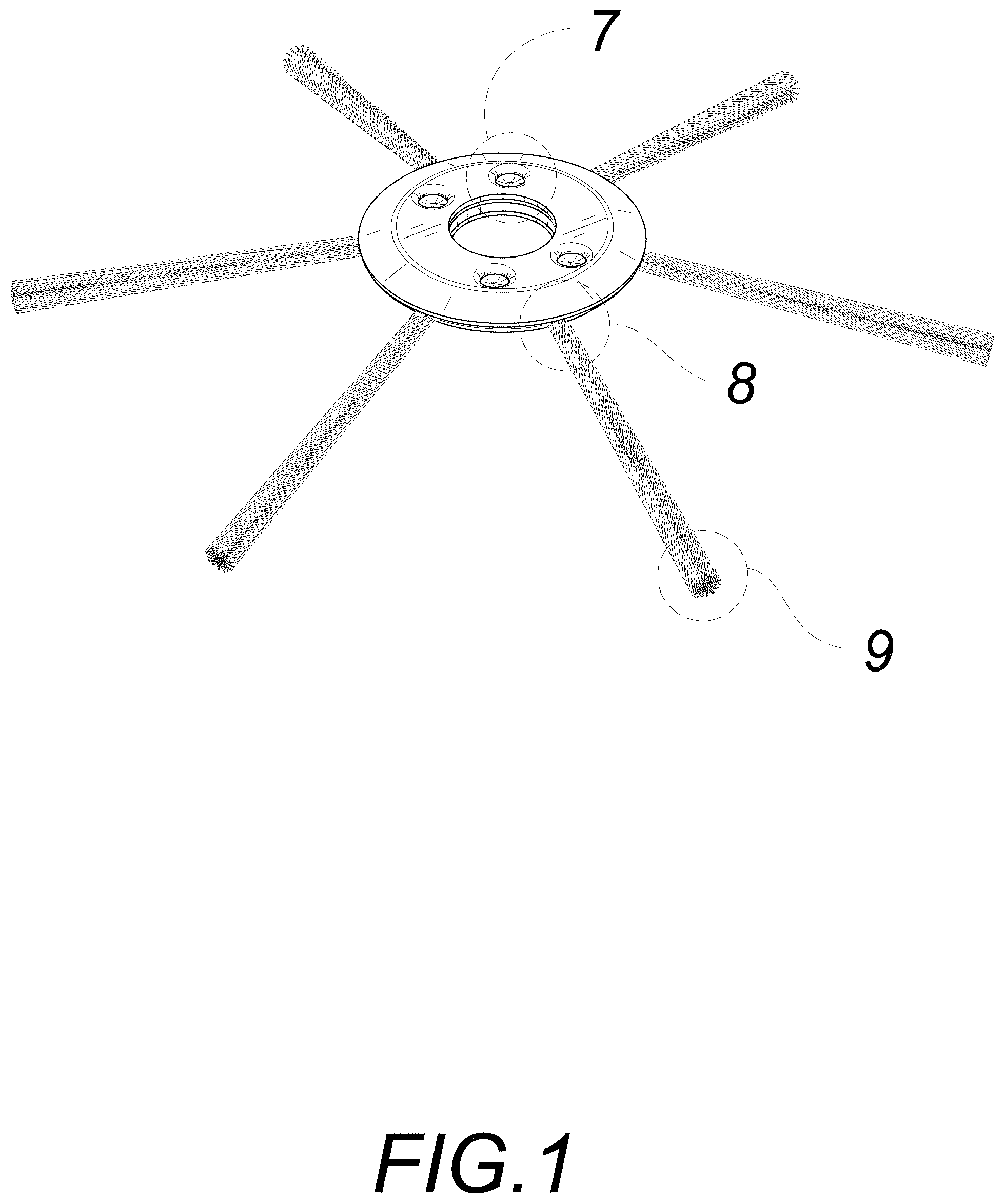 Patent USD0999604 Figure 1 – String trimmer accessory
