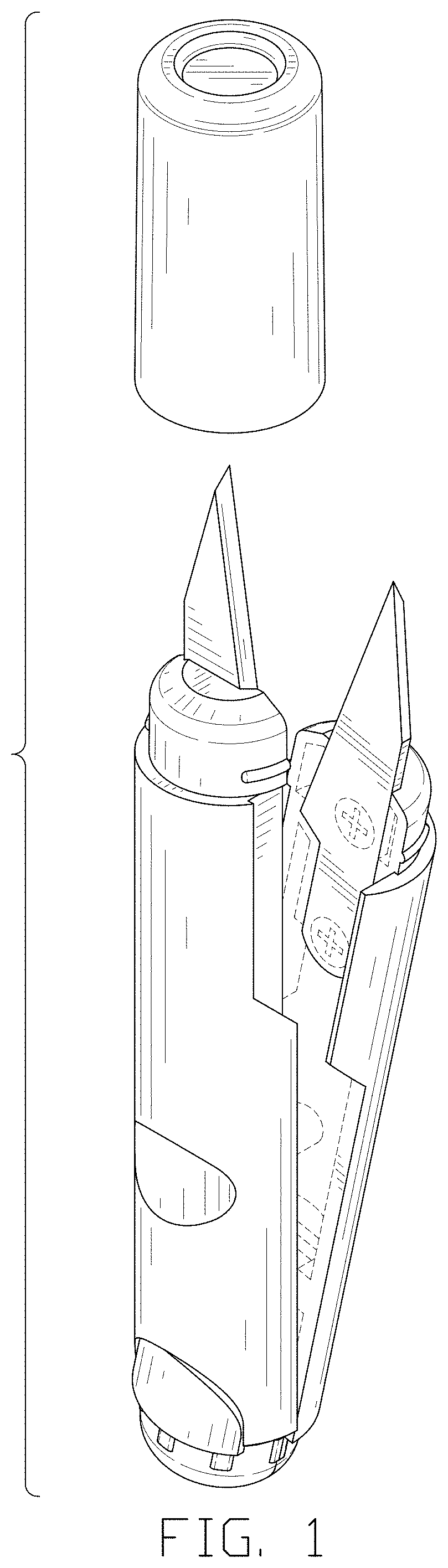 Patent USD0999609 Figure 1 – Pen-shaped scissors