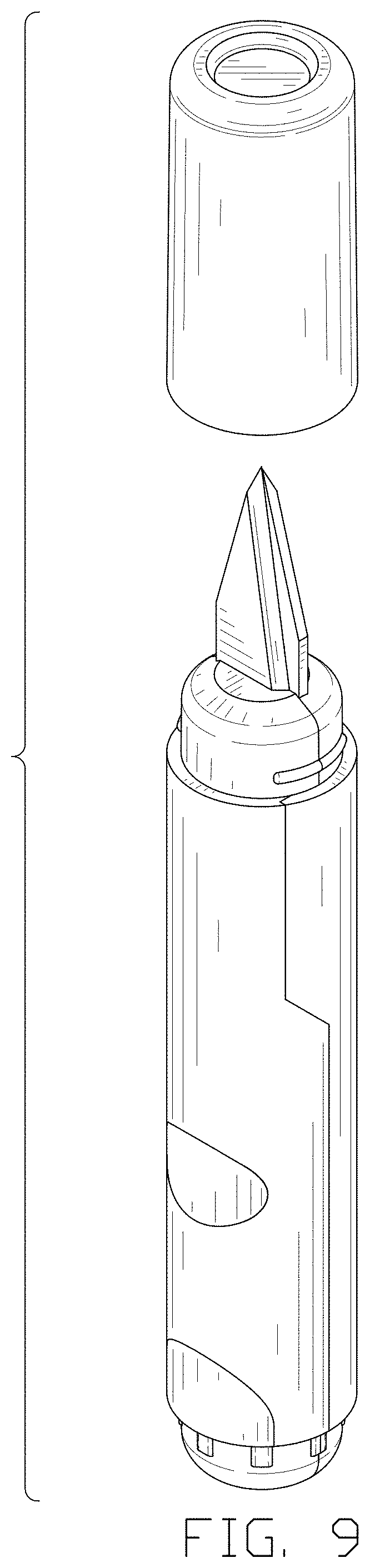 Patent USD0999609 Figure 9 – Pen-shaped scissors