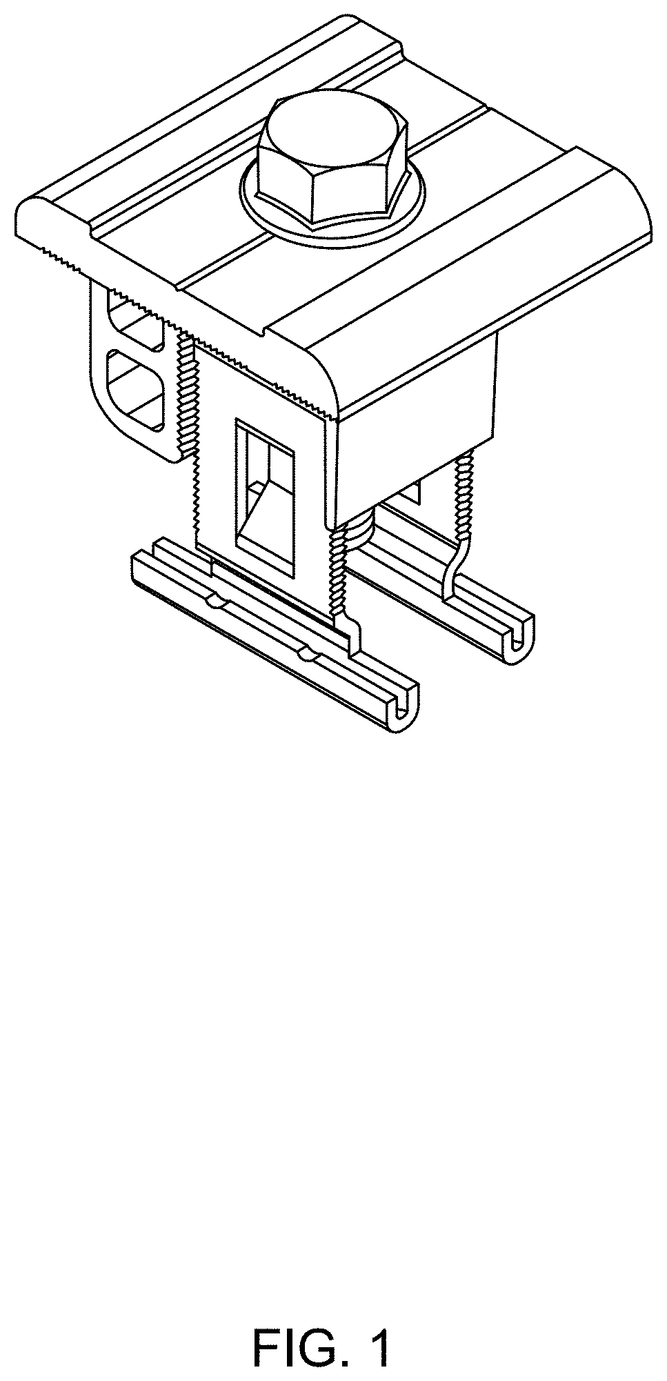 Patent USD0999612 — Universal clamp assembly for solar panel assemblies — Figure 1