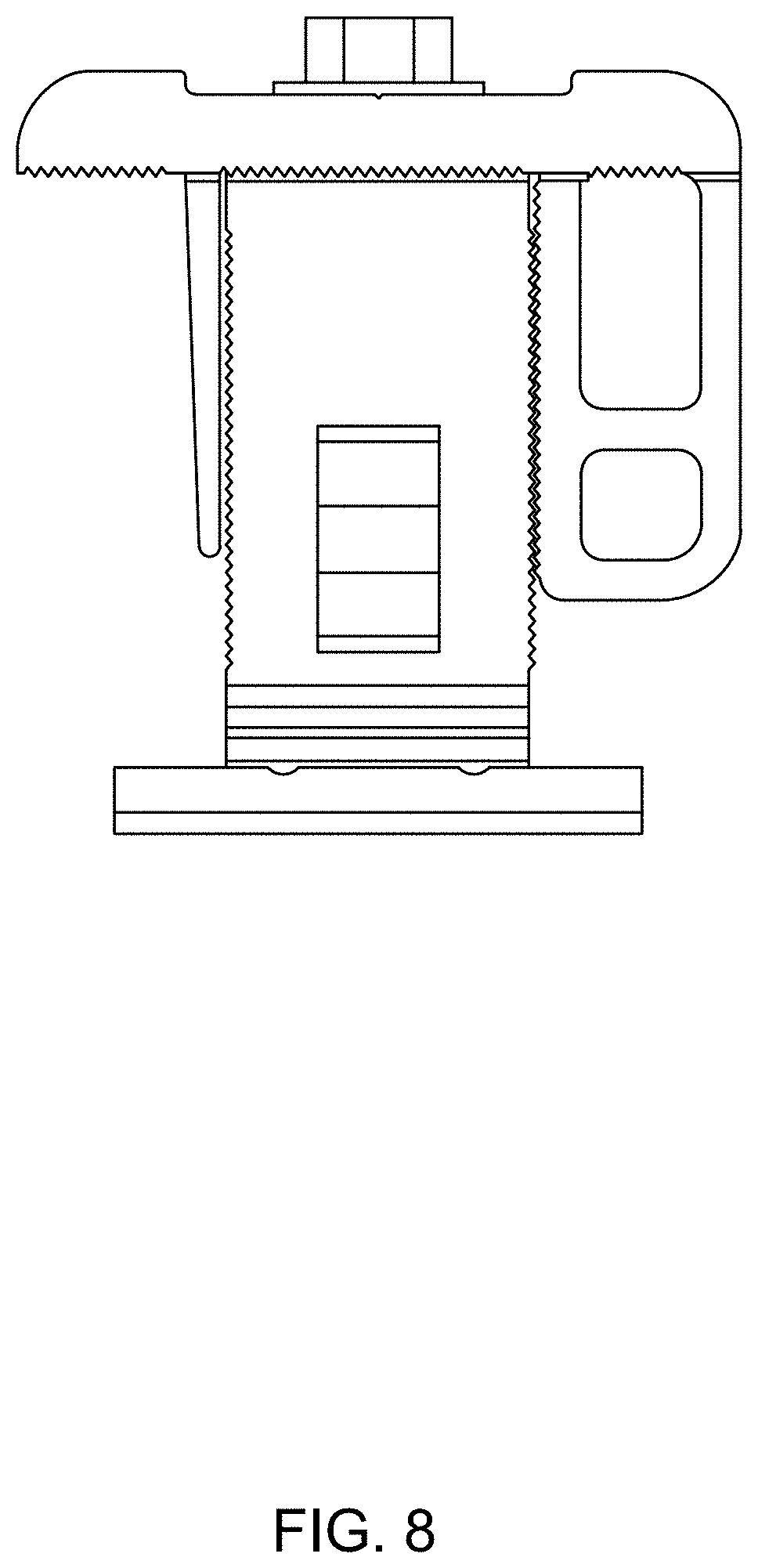 Patent USD0999612 Figure 8 – Universal clamp assembly for solar panel assemblies