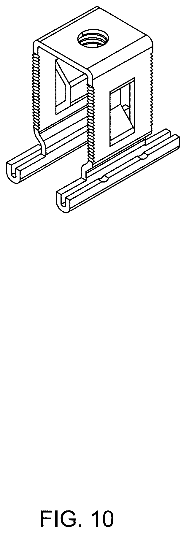 Patent USD0999612 Figure 10 – Universal clamp assembly for solar panel assemblies