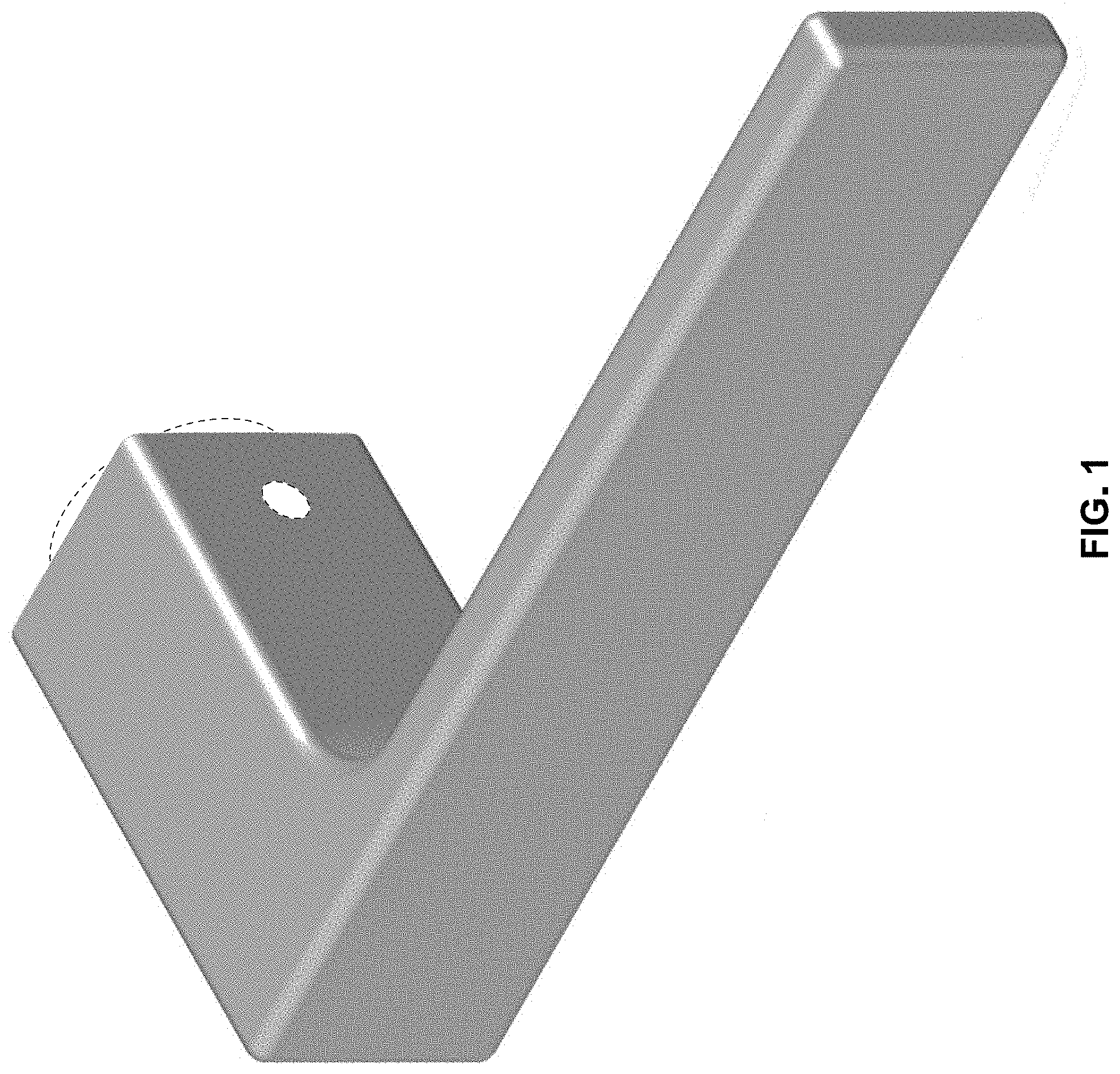Patent USD0999616 Figure 1 – Door handle