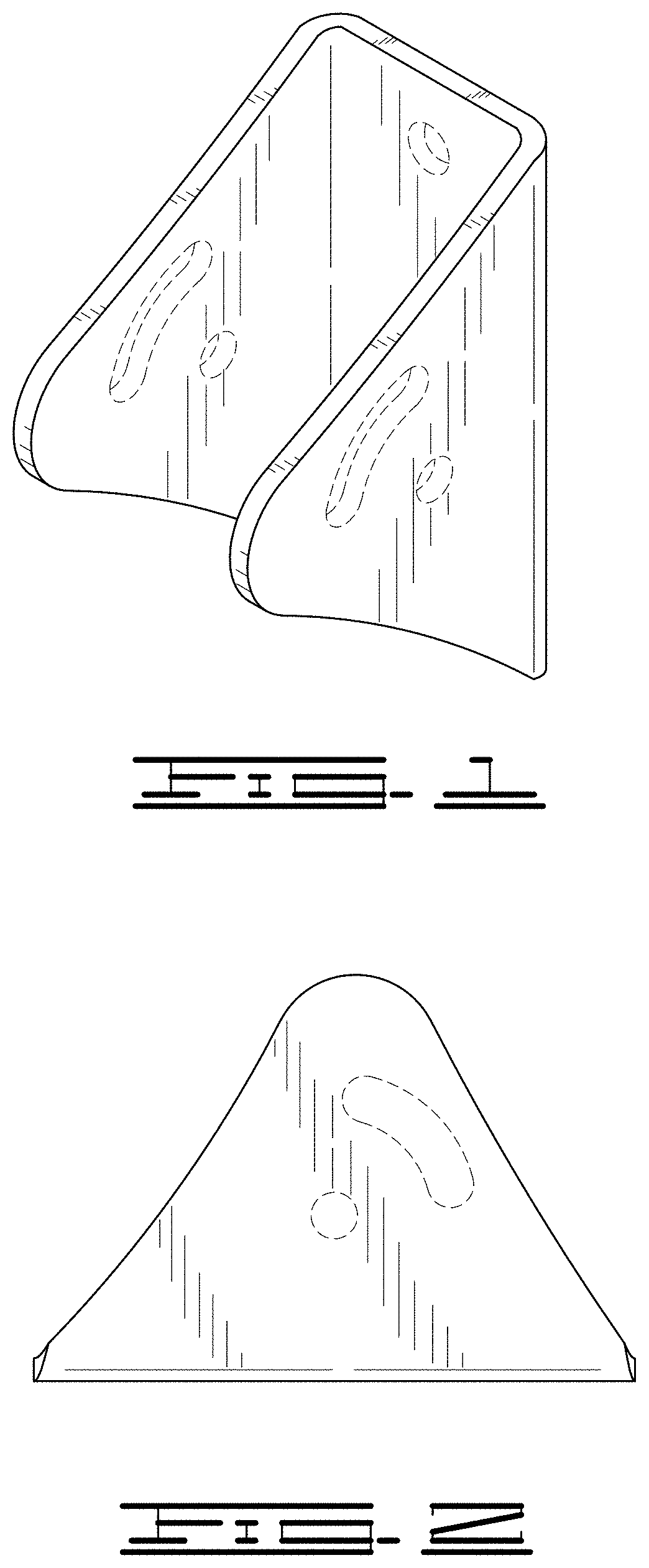 Patent USD0999623 Figure 1 – Gate diagonal bracket