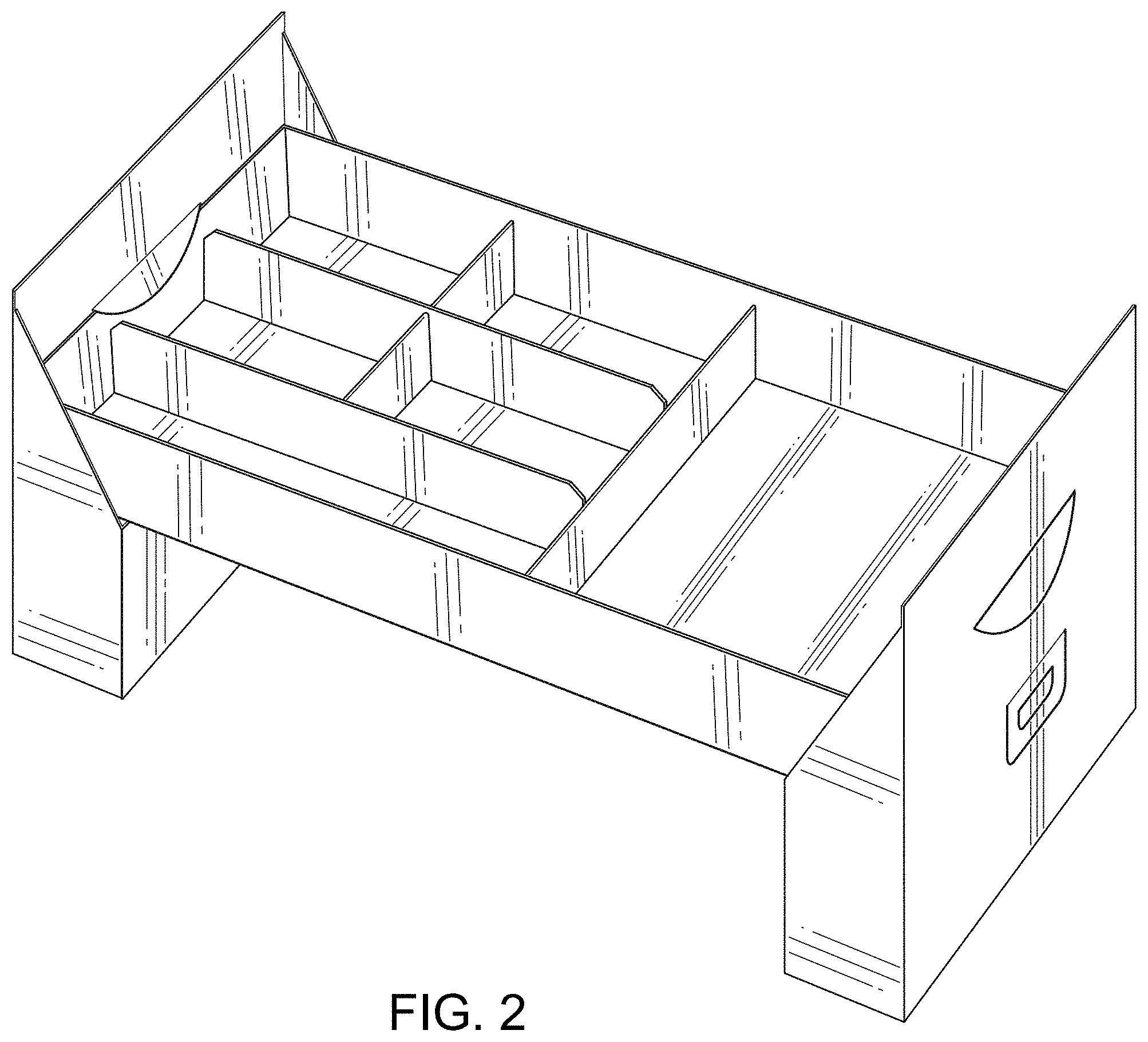 Patent USD0999644 Figure 2 – Takeout food container