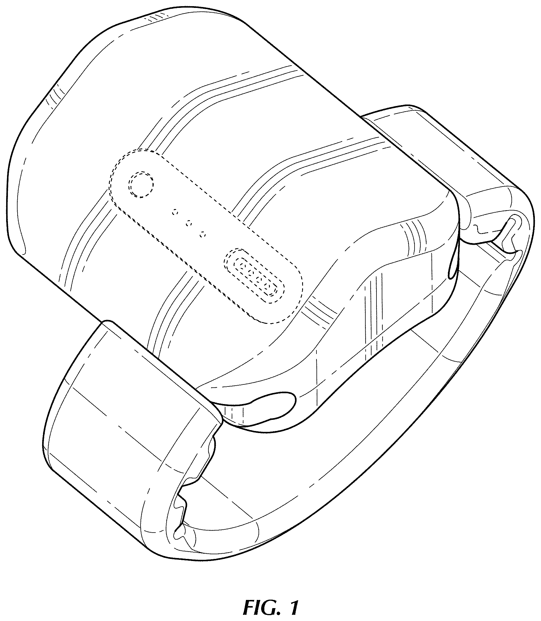 Patent USD0999652 — Personal tracking device and strap — Figure 1