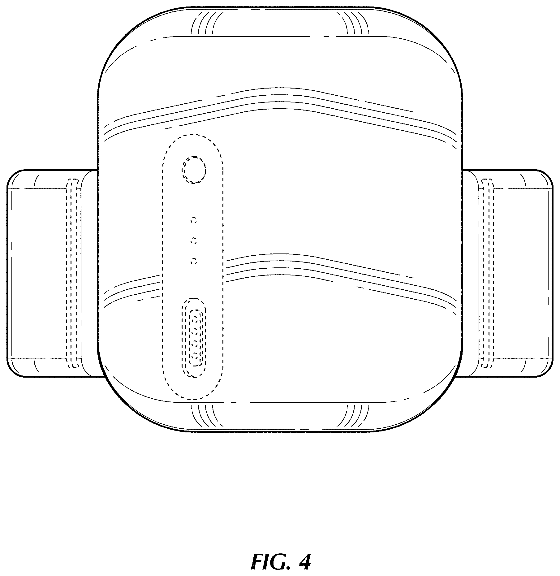 Patent USD0999652 Figure 4 – Personal tracking device and strap