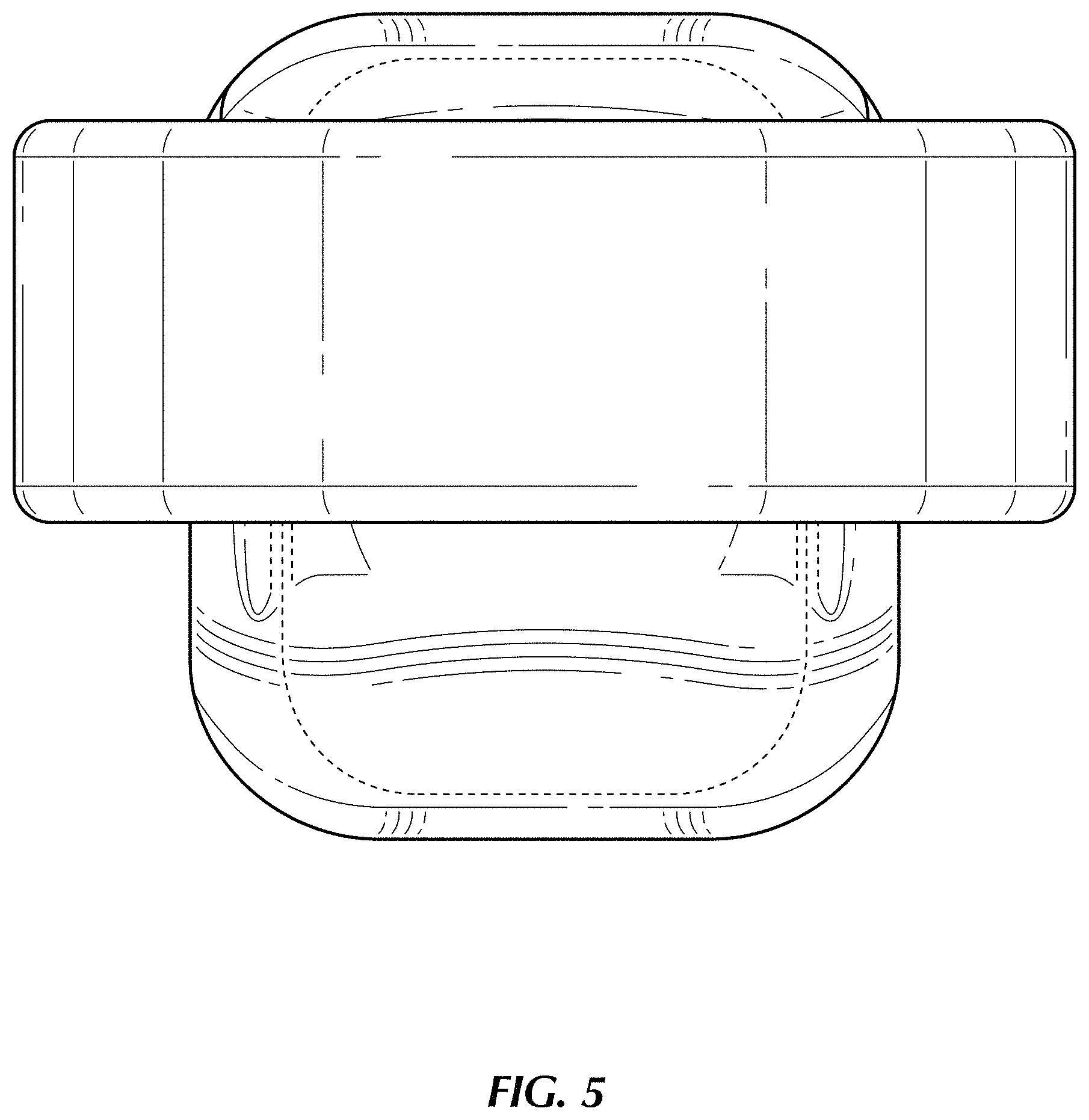 Patent USD0999652 Figure 5 – Personal tracking device and strap