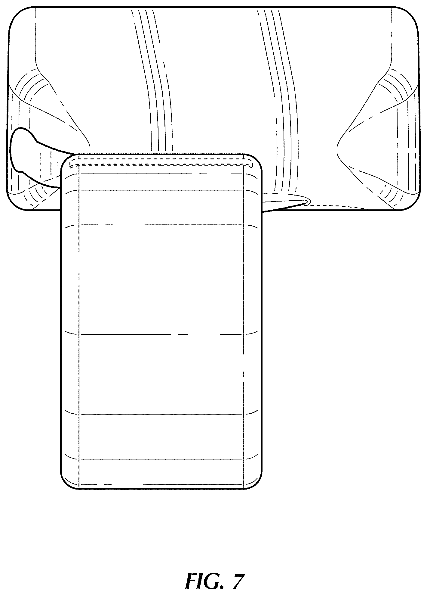 Patent USD0999652 Figure 7 – Personal tracking device and strap