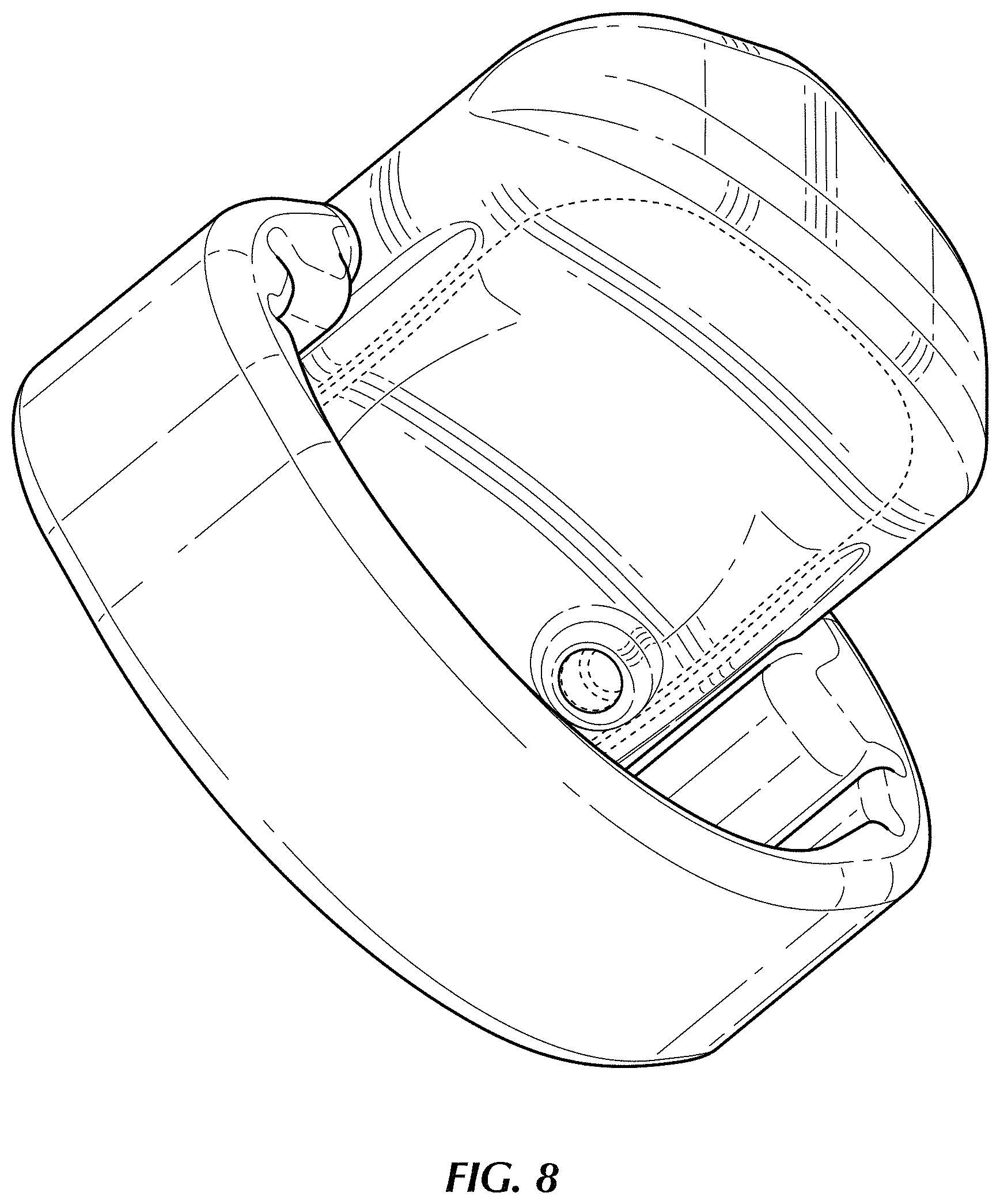 Patent USD0999652 Figure 8 – Personal tracking device and strap