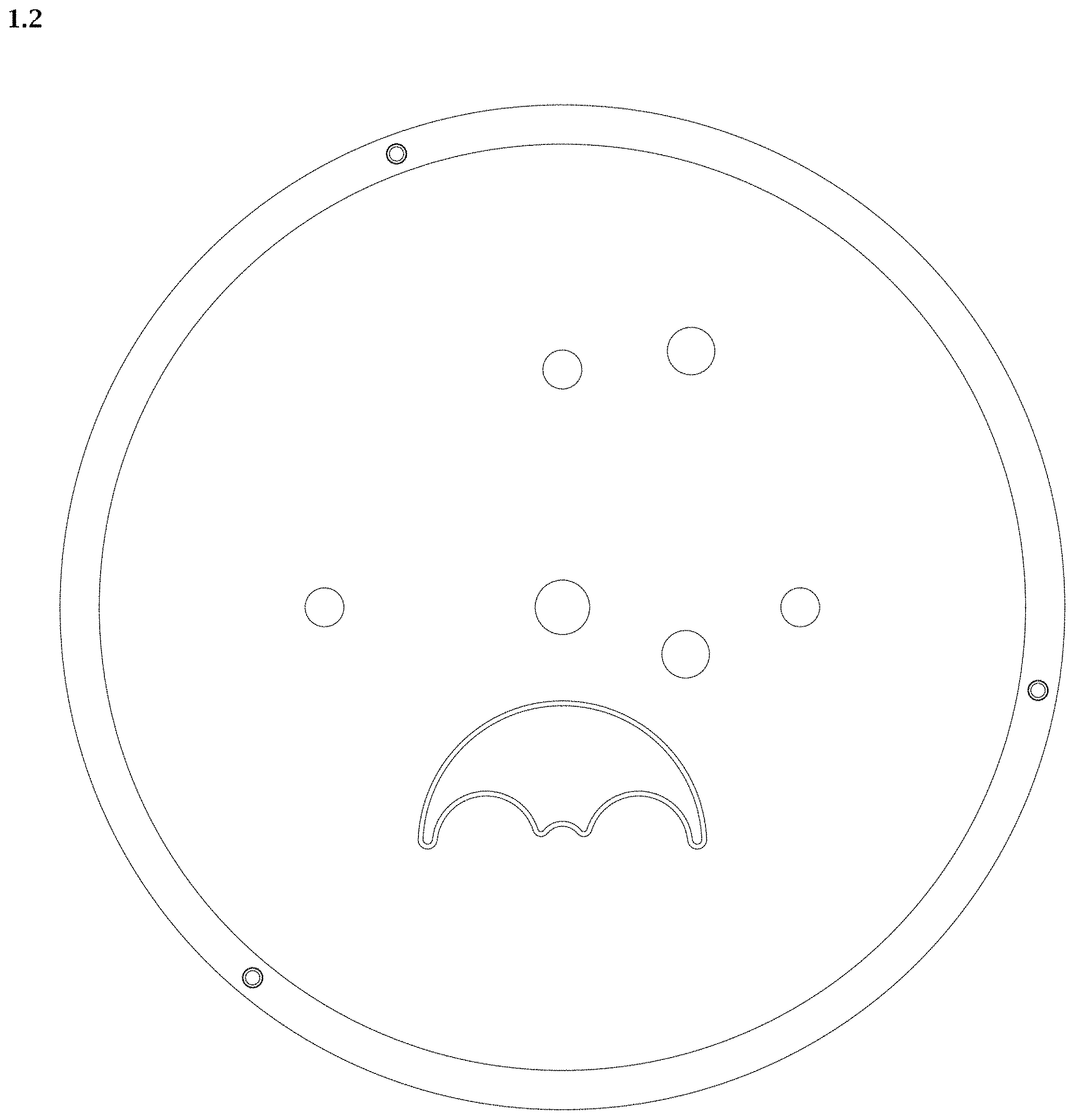 Patent USD0999661 Figure 2 – Watch dial