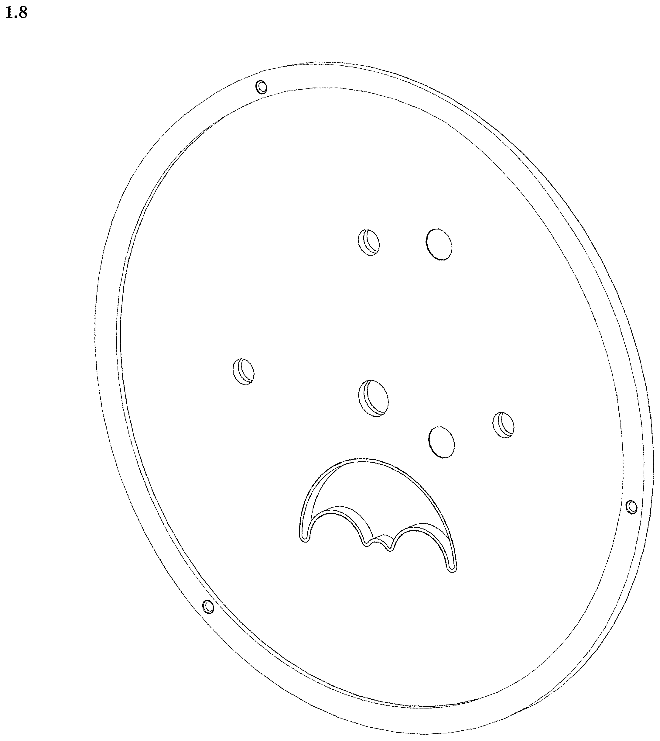 Patent USD0999661 Figure 8 – Watch dial