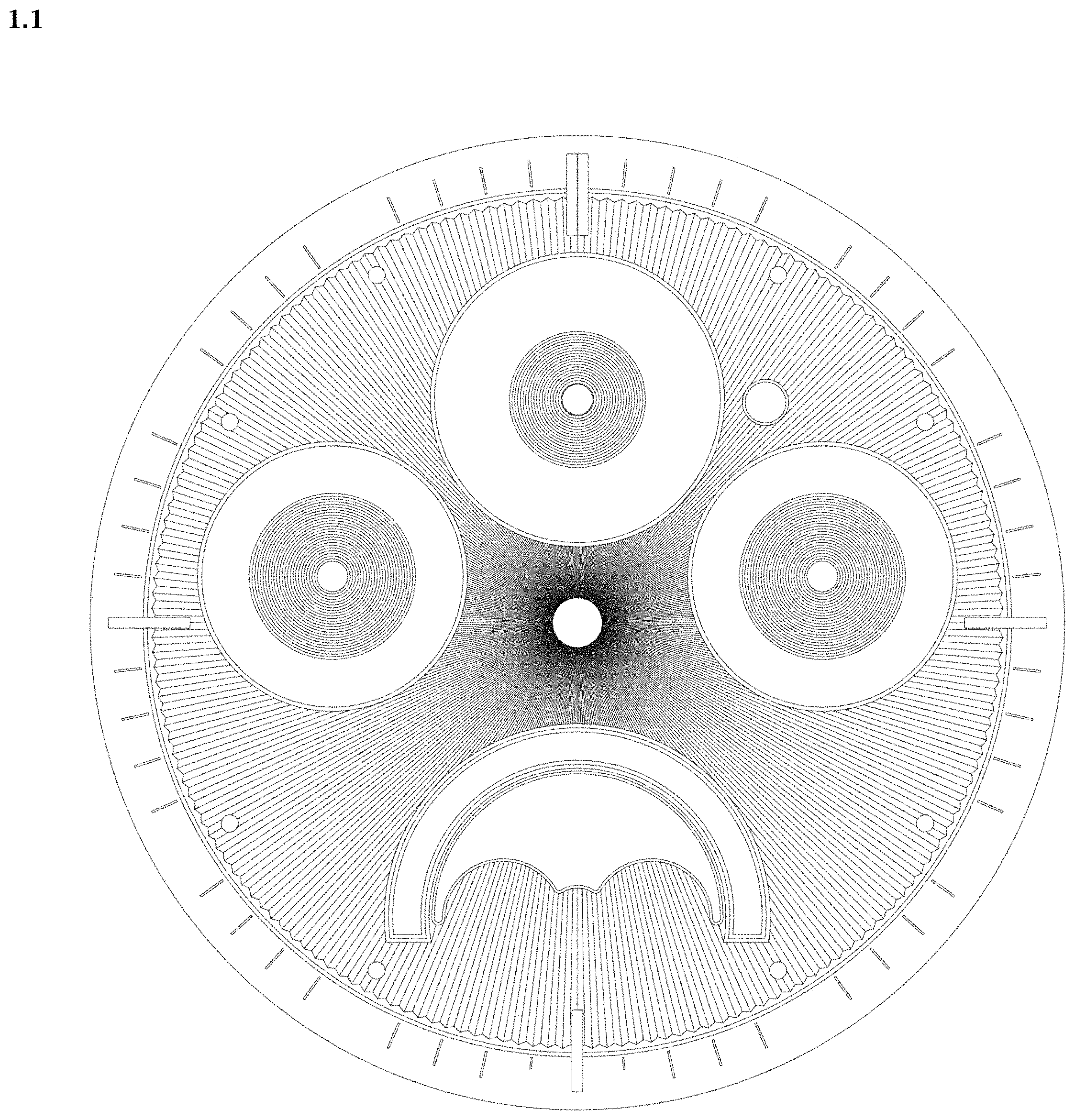 Patent USD0999662 Figure 1 – Watch dial
