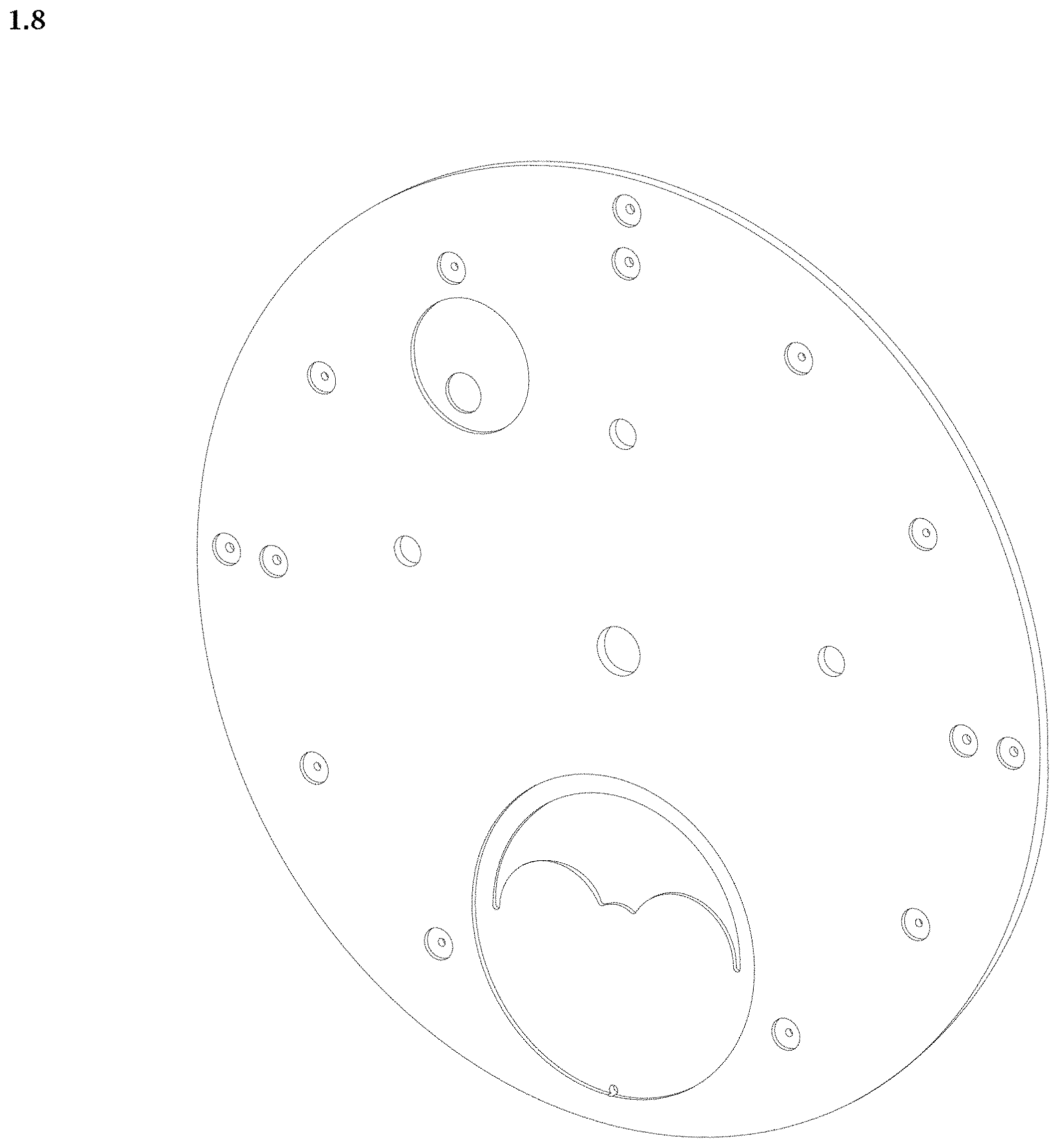 Patent USD0999662 Figure 8 – Watch dial