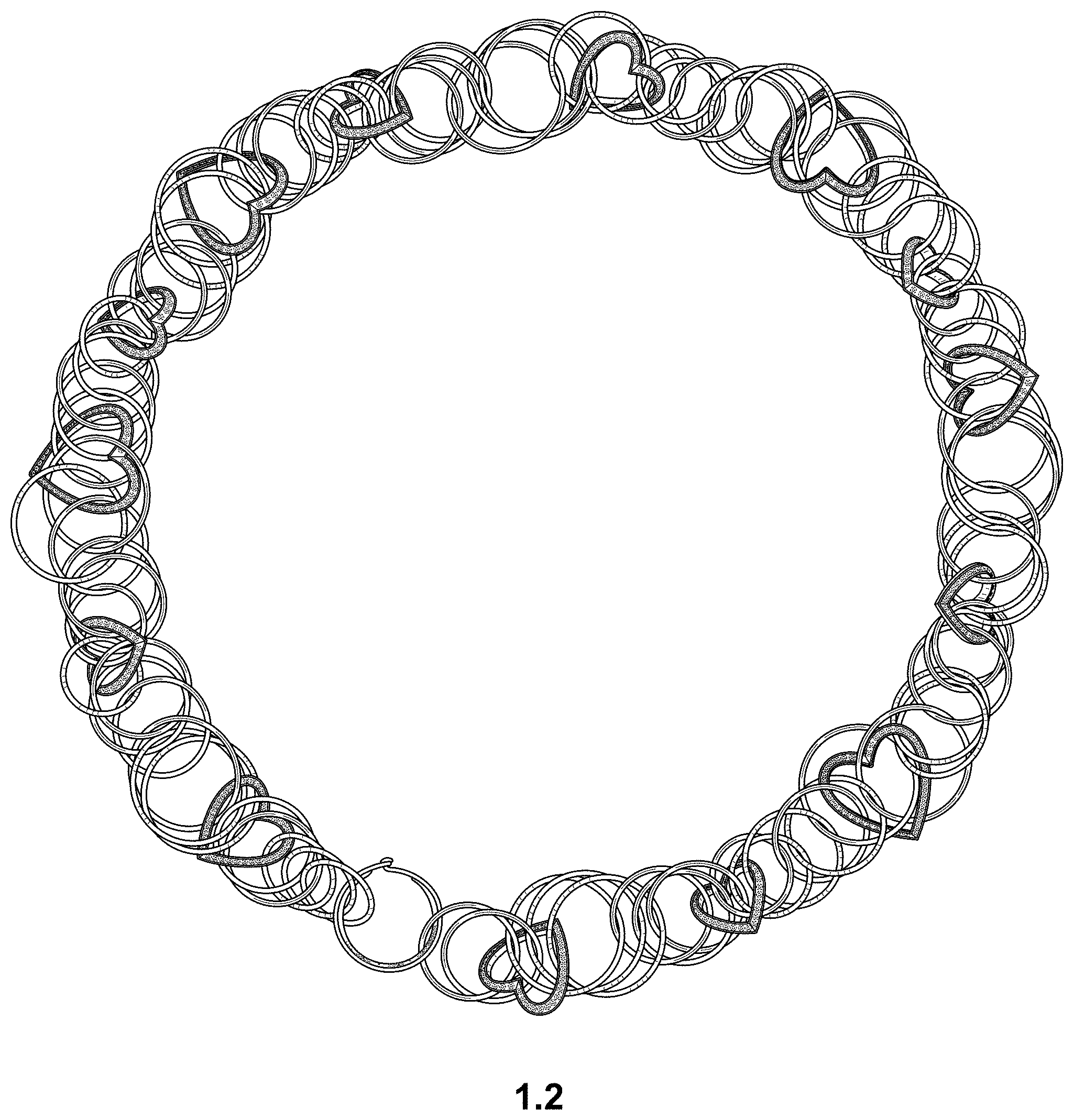 Patent USD0999663 Figure 2 – Necklace