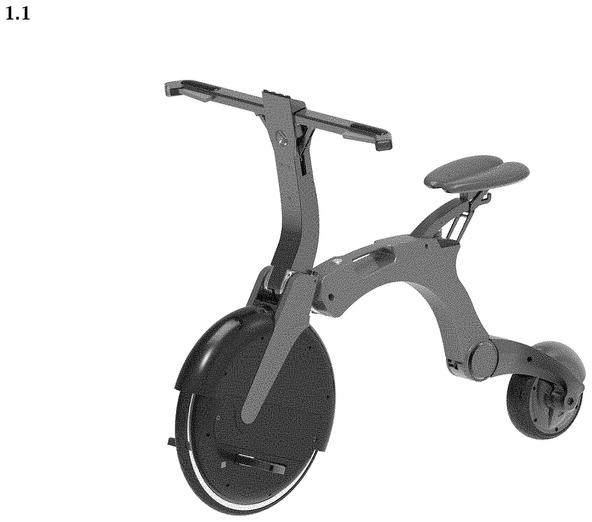Patent USD0999679 Figure 1 – Electric bicycle