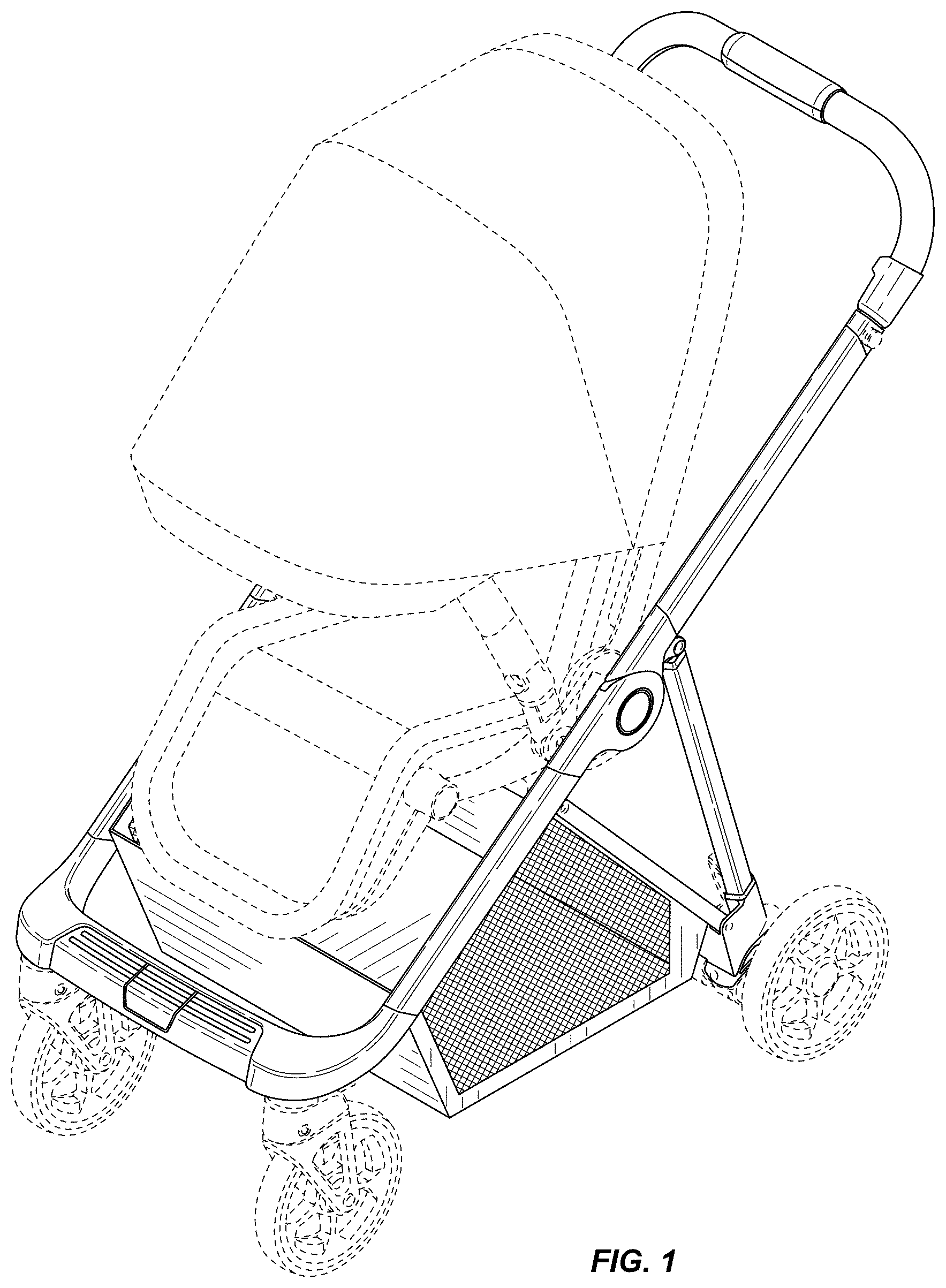 Patent USD0999681 Figure 1 – Stroller