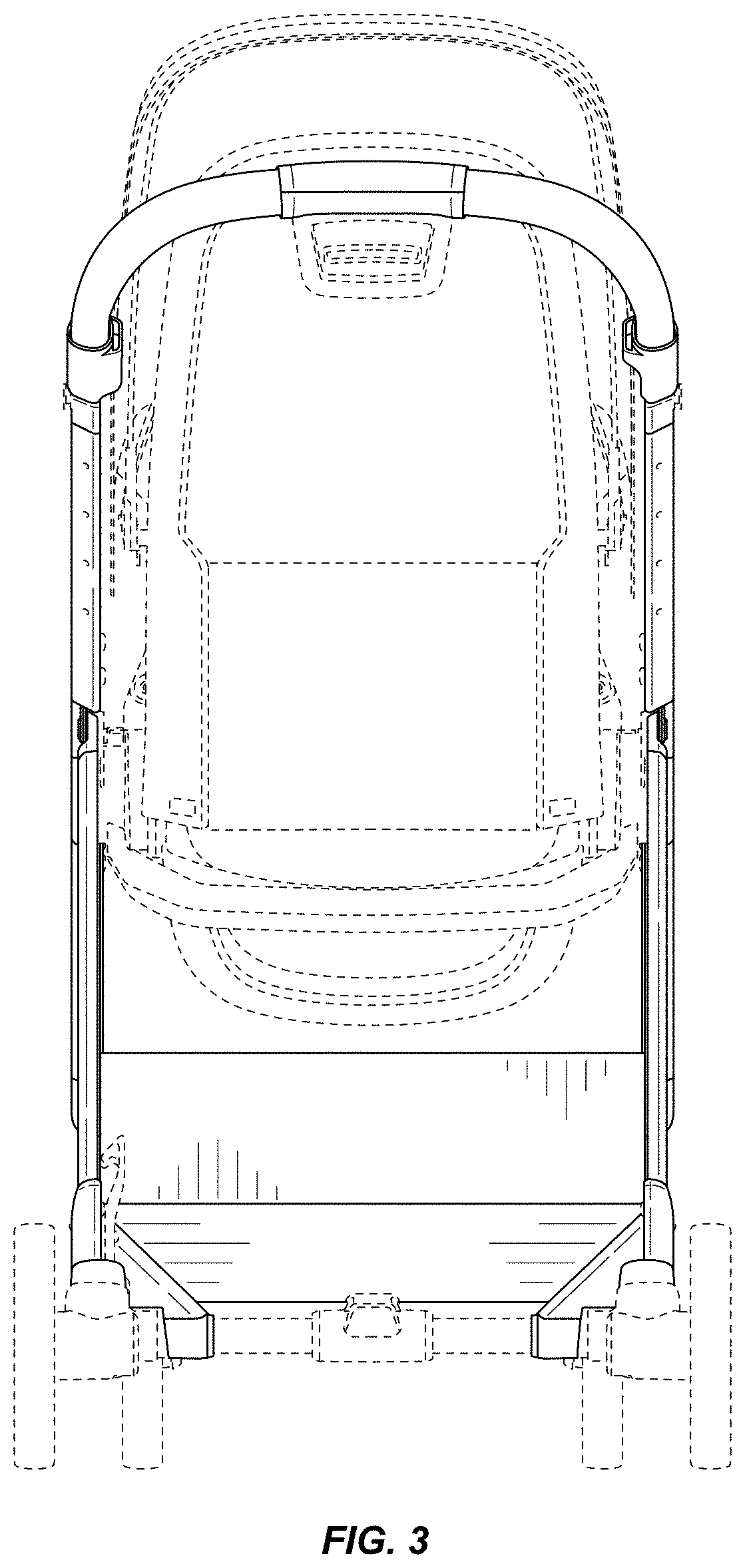 Patent USD0999681 Figure 3 – Stroller