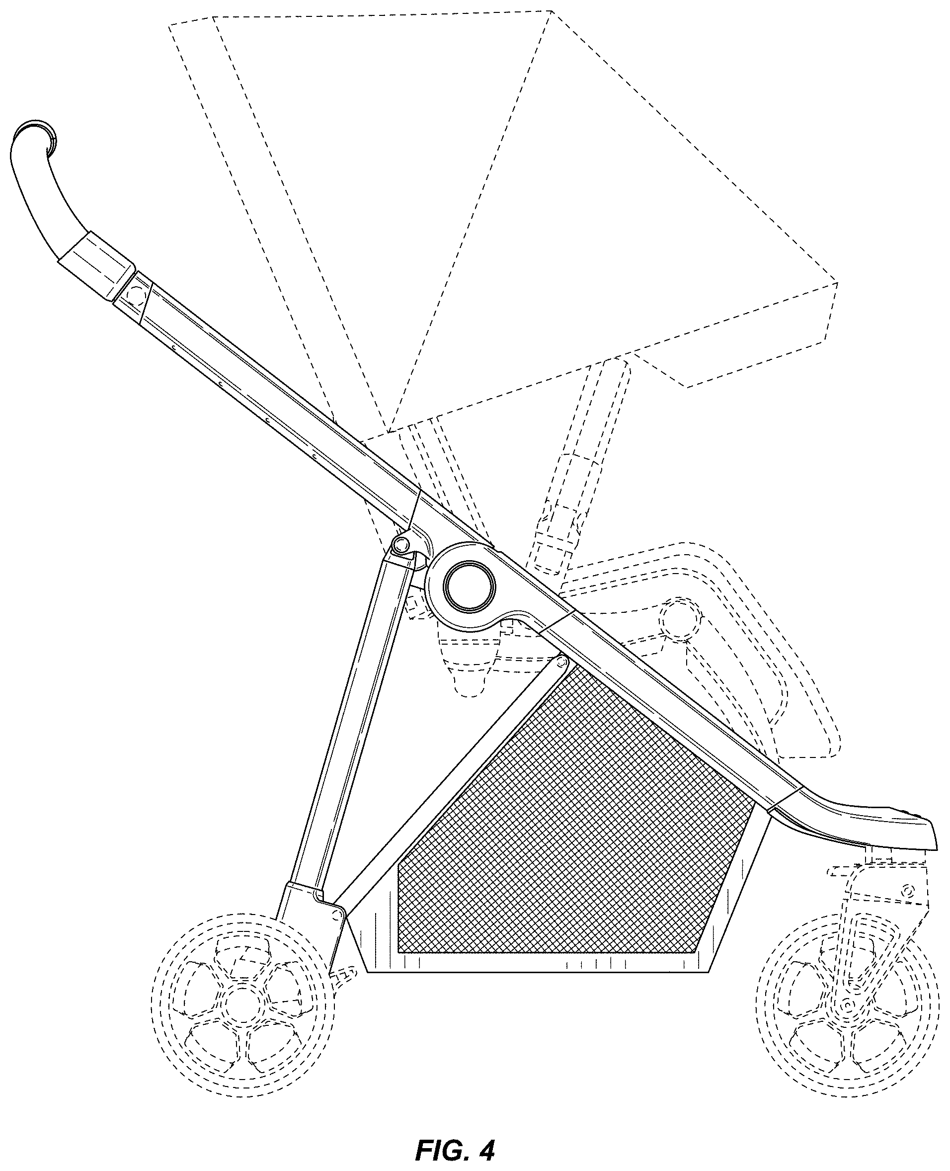 Patent USD0999681 Figure 4 – Stroller