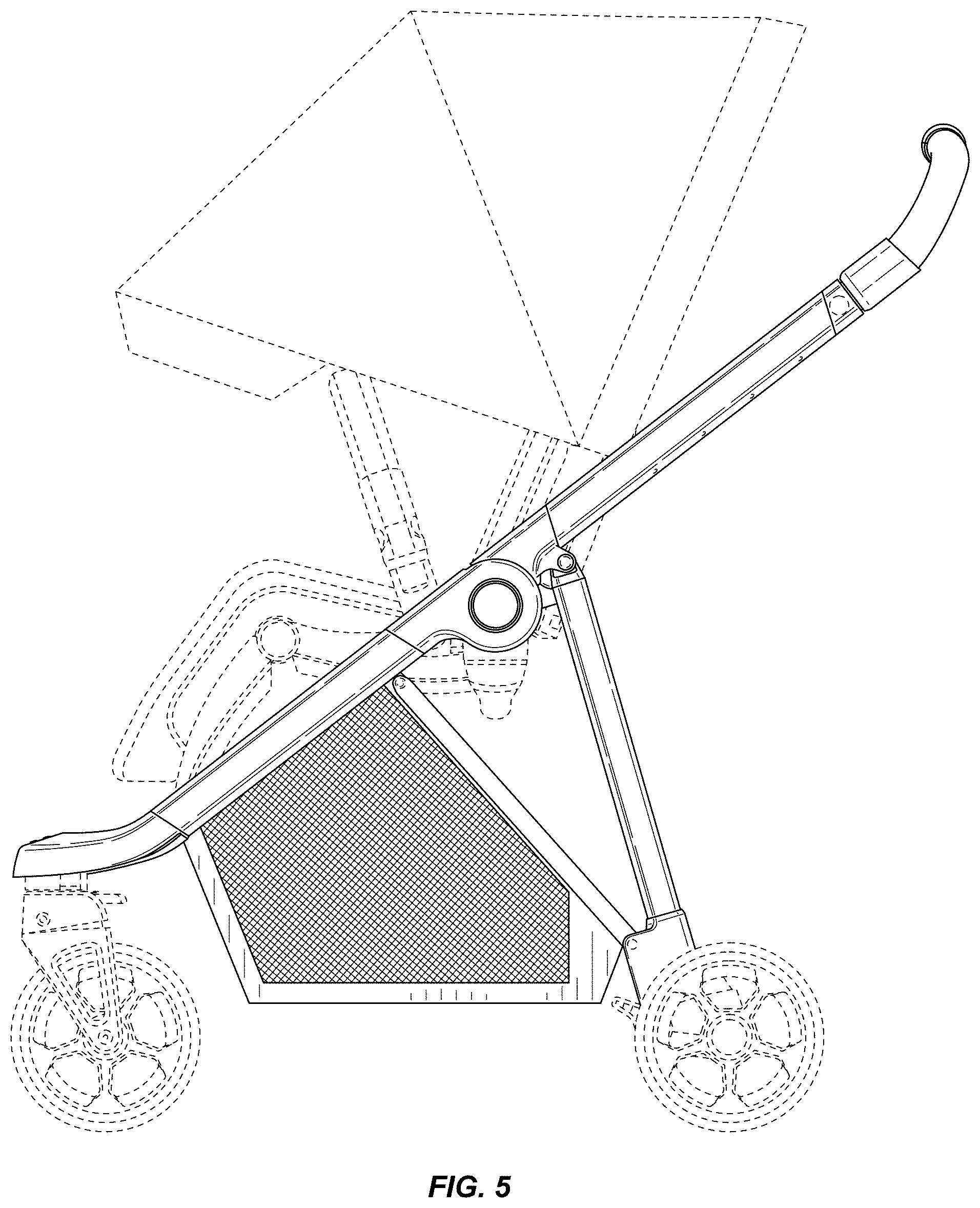 Patent USD0999681 Figure 5 – Stroller