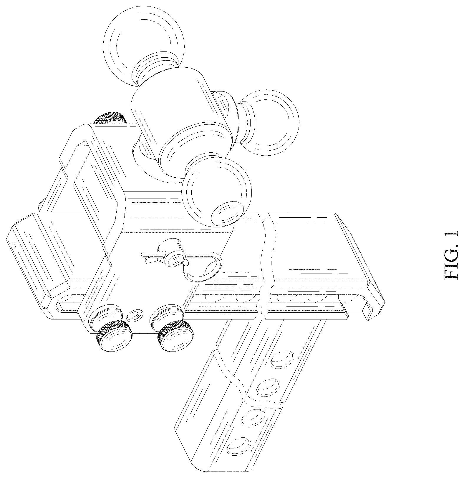 Patent USD0999682 — Trailer hitch draw bar assembly — Figure 1