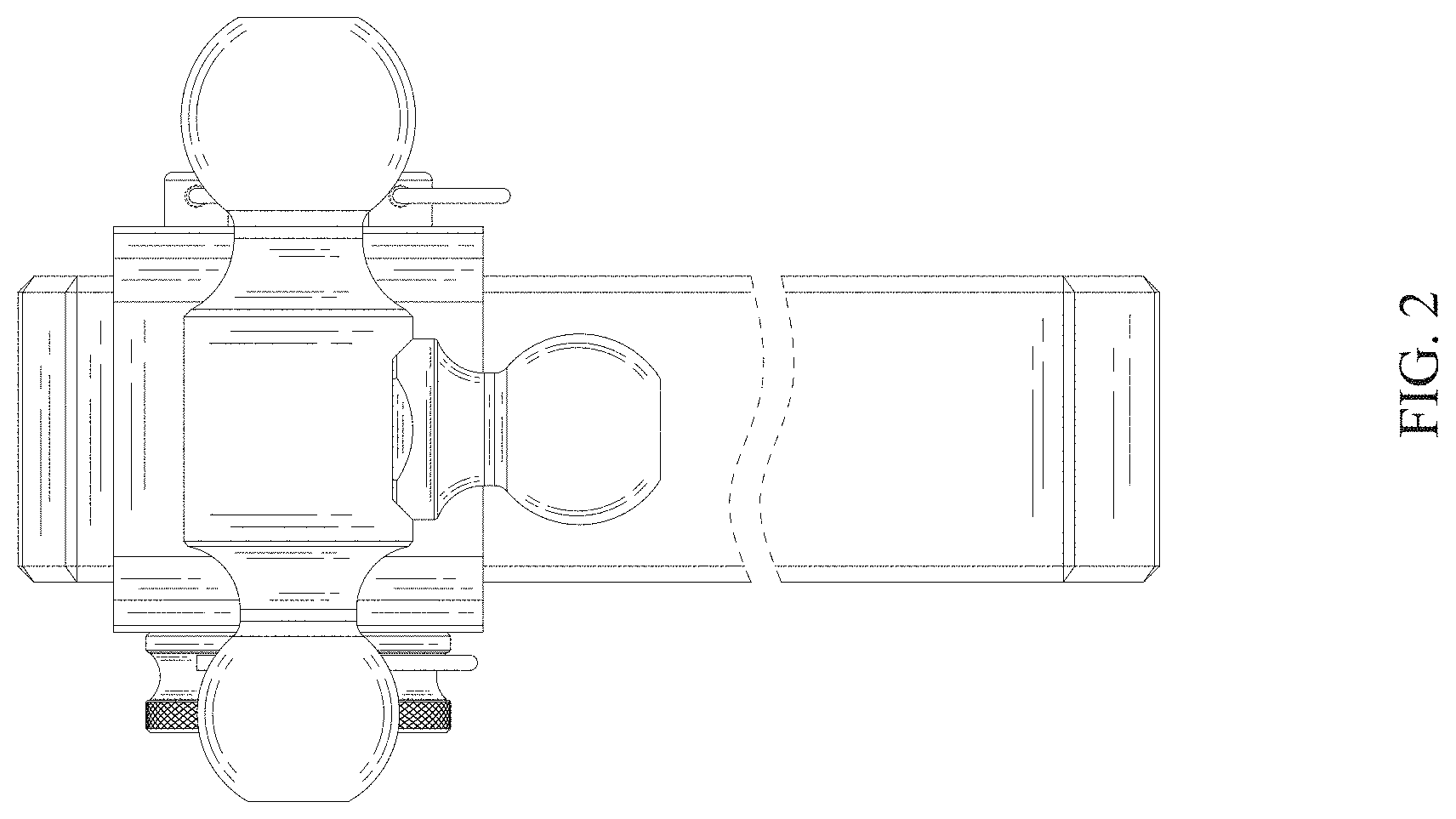 Patent USD0999682 Figure 2 – Trailer hitch draw bar assembly