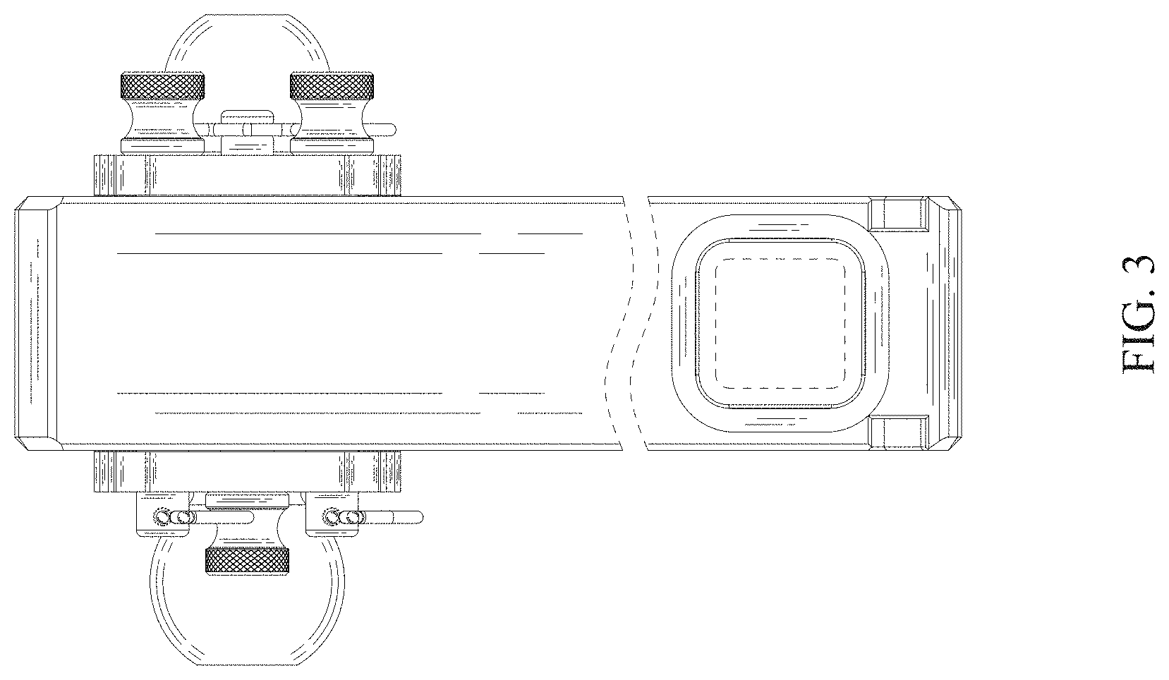 Patent USD0999682 Figure 3 – Trailer hitch draw bar assembly
