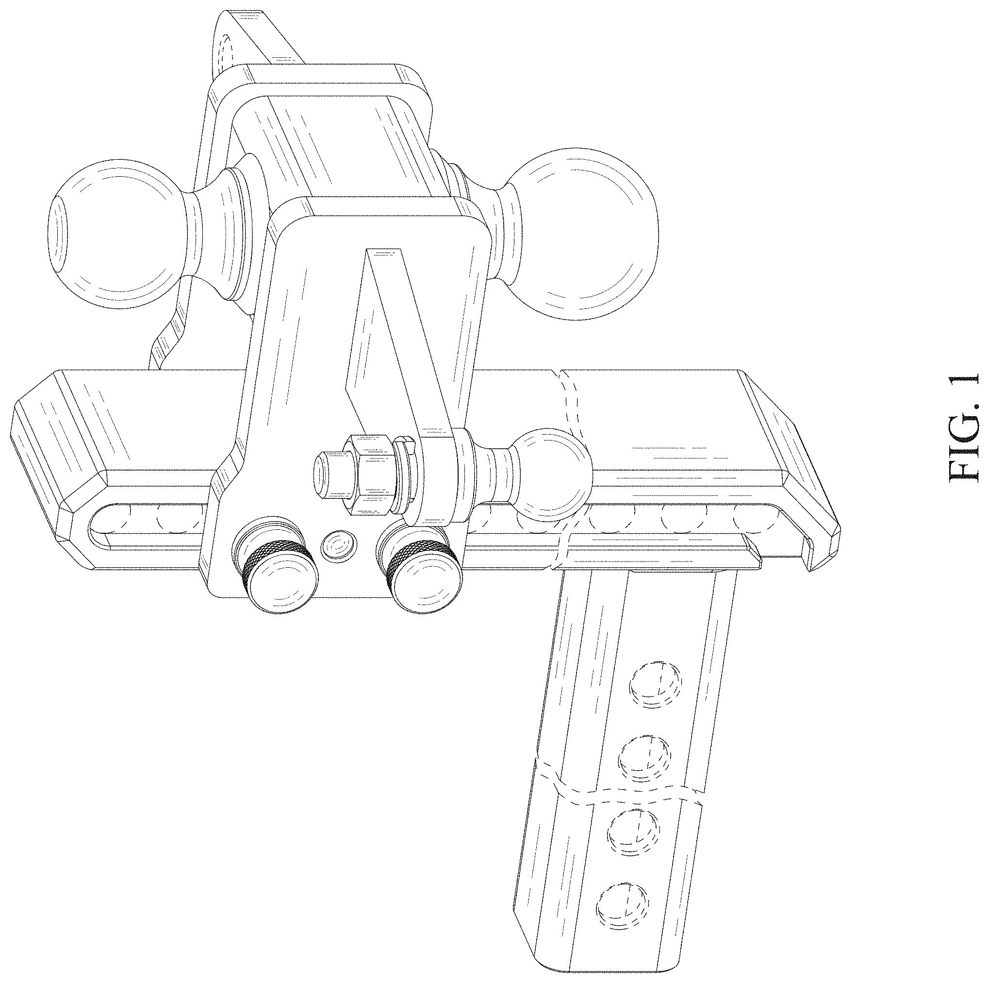 Patent USD0999683 — Adjustable draw bar for trailer hitches — Figure 1