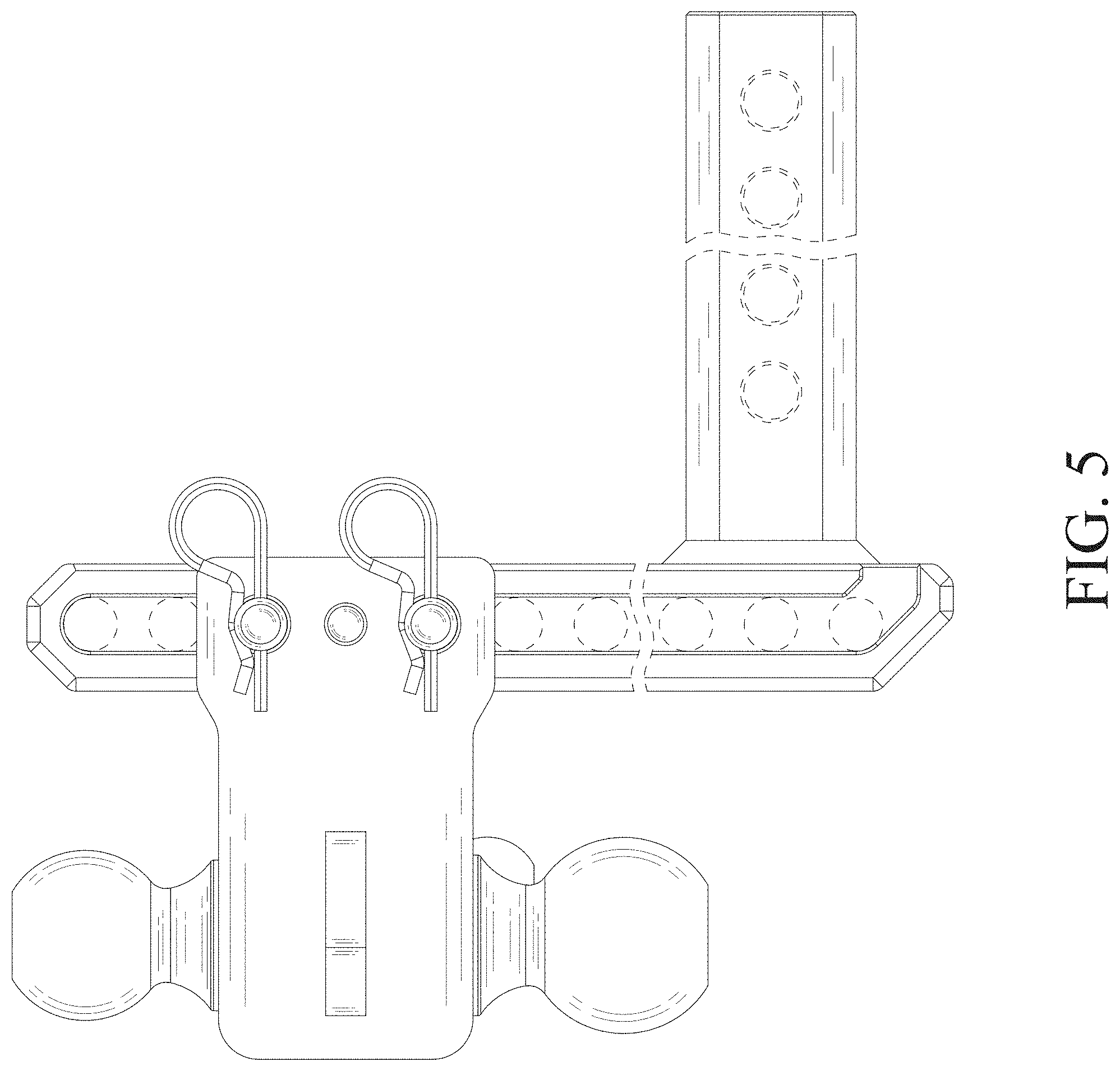 Patent USD0999683 Figure 5 – Adjustable draw bar for trailer hitches