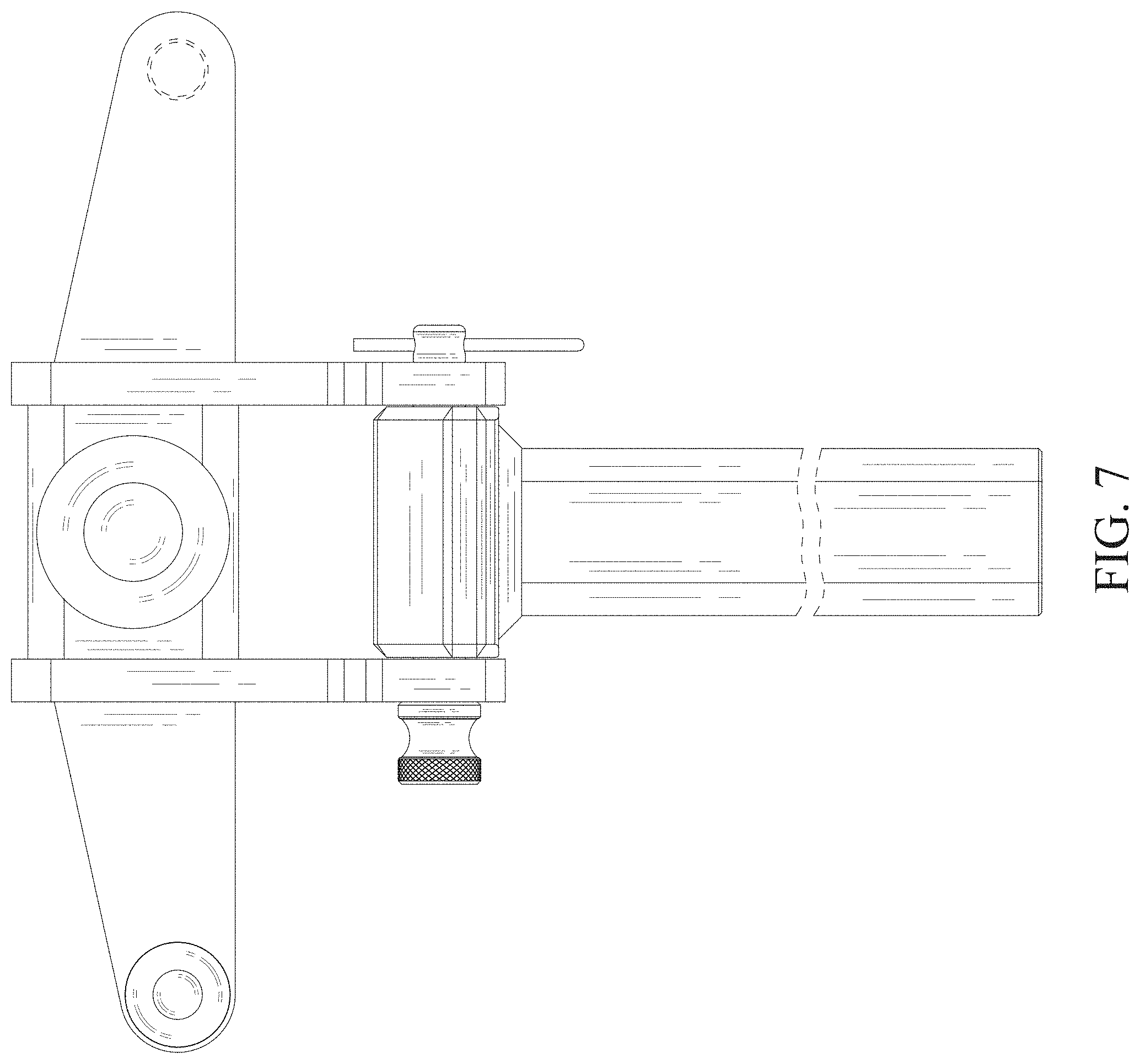 Patent USD0999683 Figure 7 – Adjustable draw bar for trailer hitches