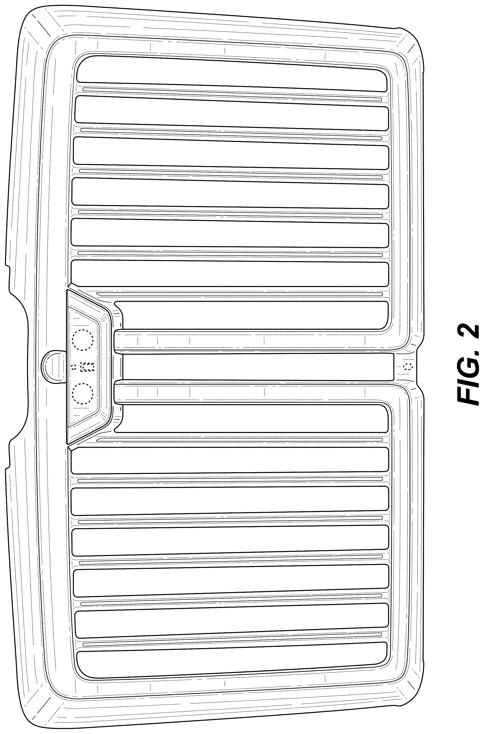 Patent USD0999686 Figure 2 – Radiator grille for a vehicle