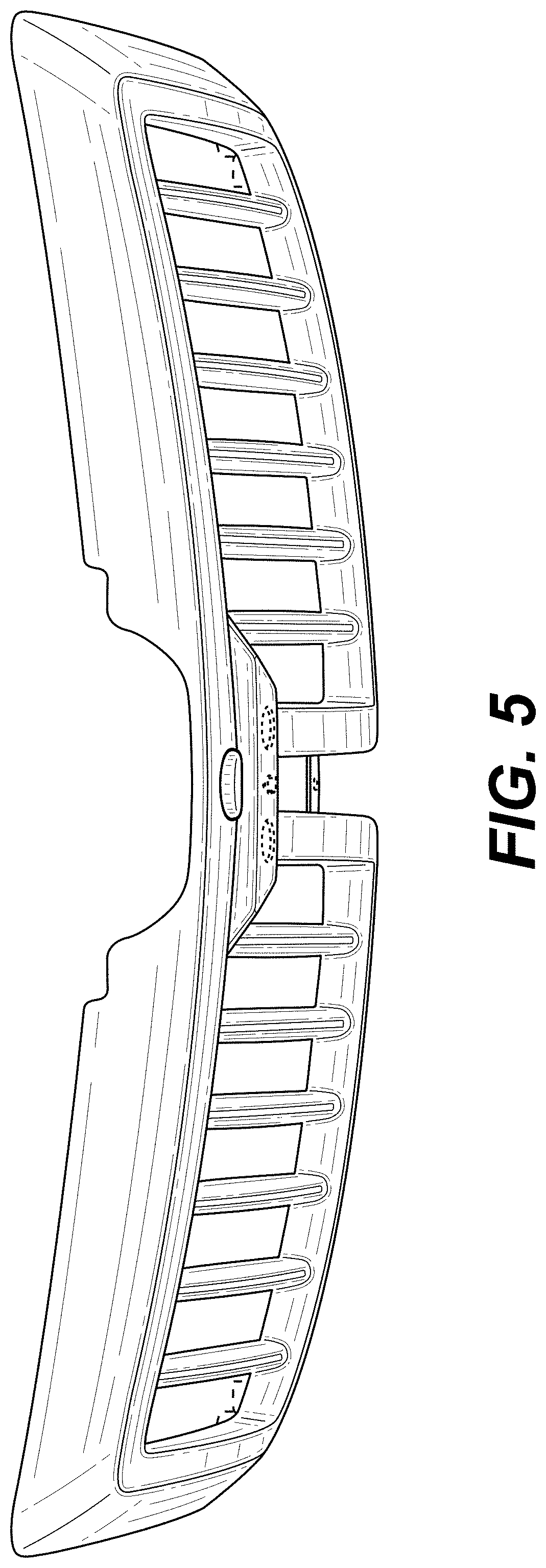 Patent USD0999686 Figure 5 – Radiator grille for a vehicle