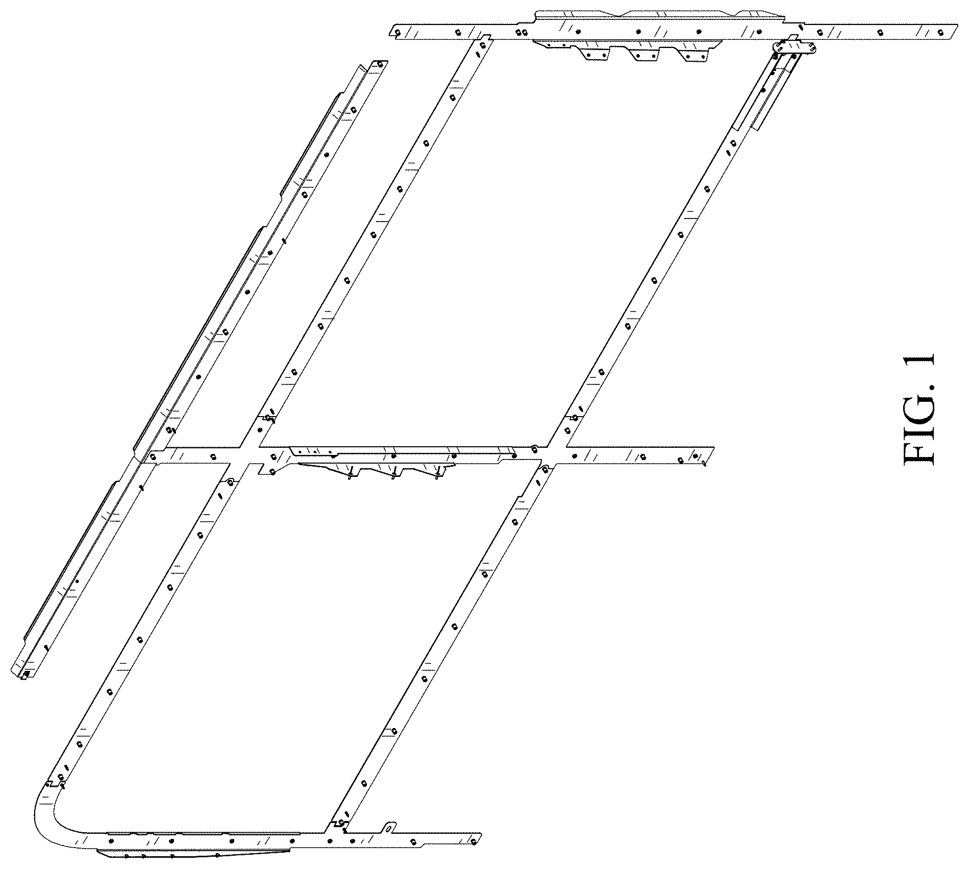 Patent USD0999708 Figure 1 – Modular wall mount for a vehicle