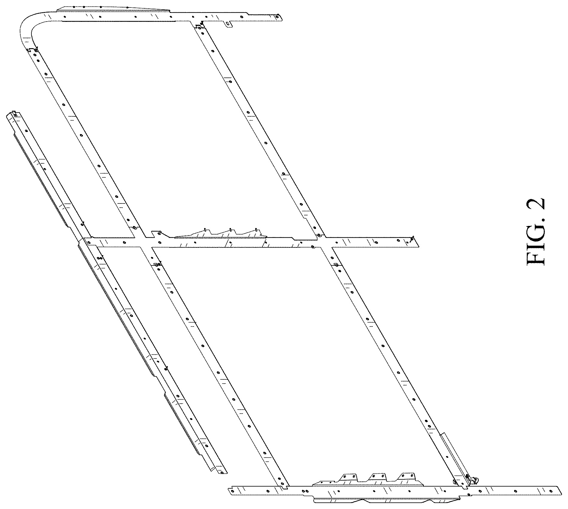 Patent USD0999708 Figure 2 – Modular wall mount for a vehicle