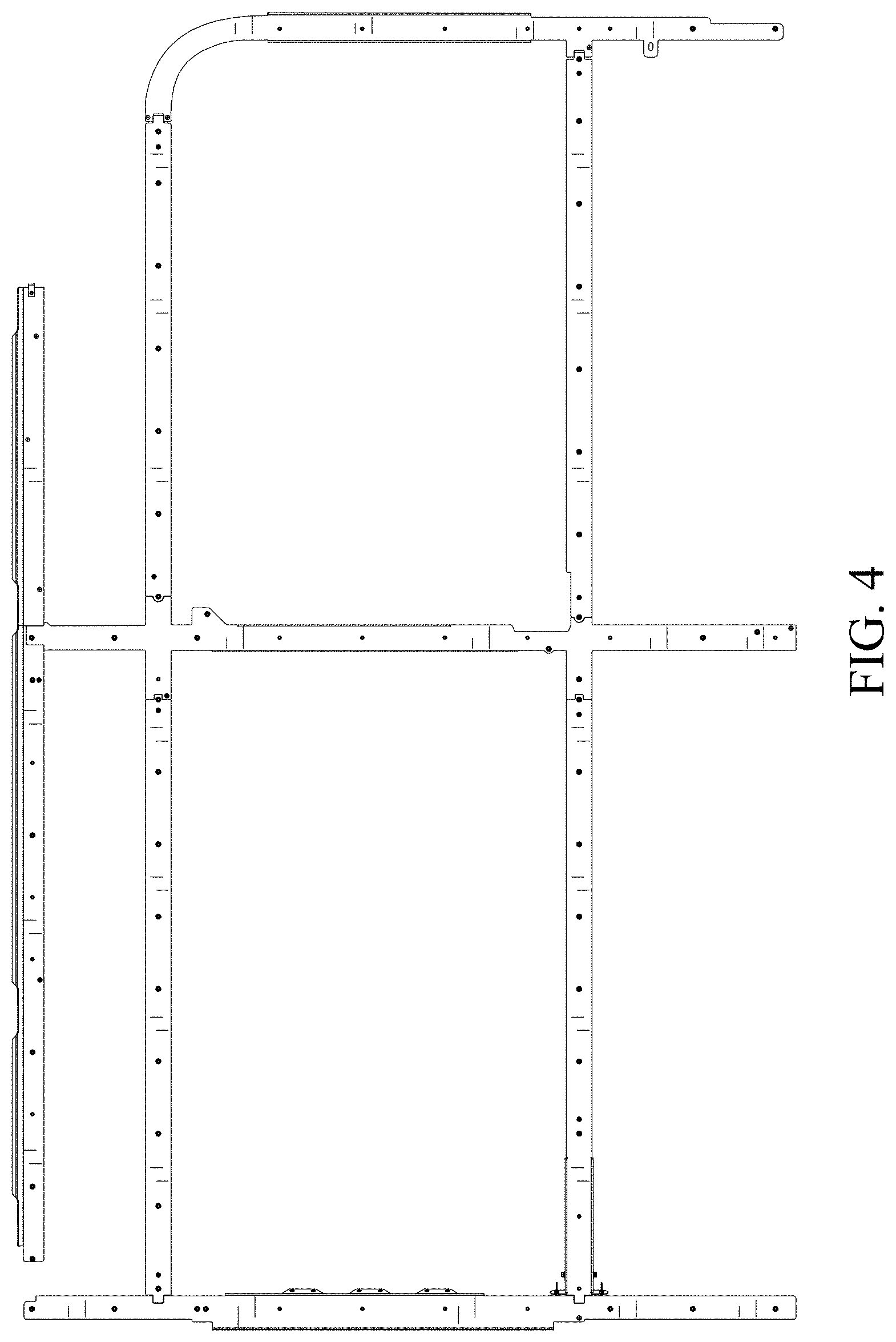 Patent USD0999708 Figure 4 – Modular wall mount for a vehicle