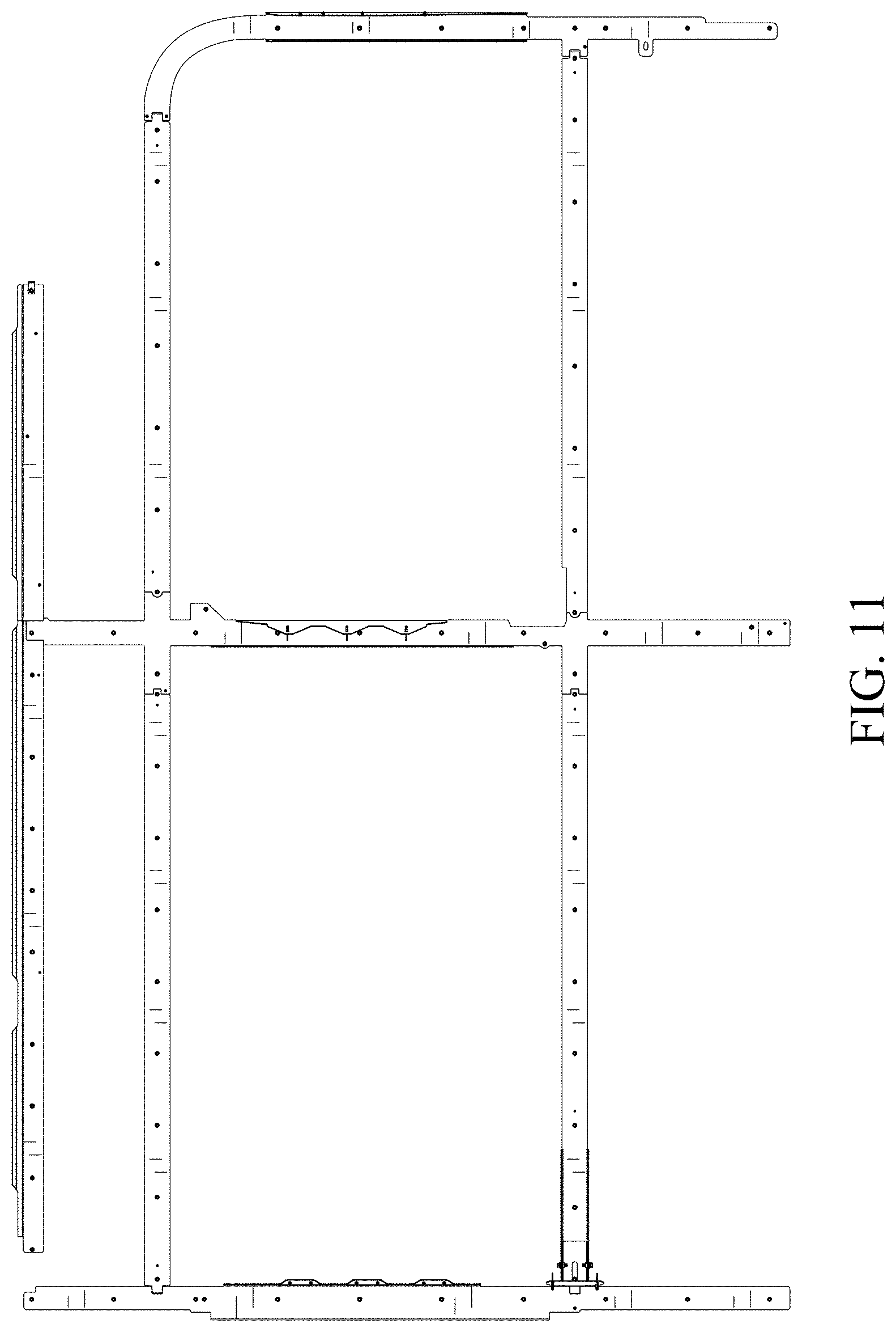 Patent USD0999708 Figure 9 – Modular wall mount for a vehicle