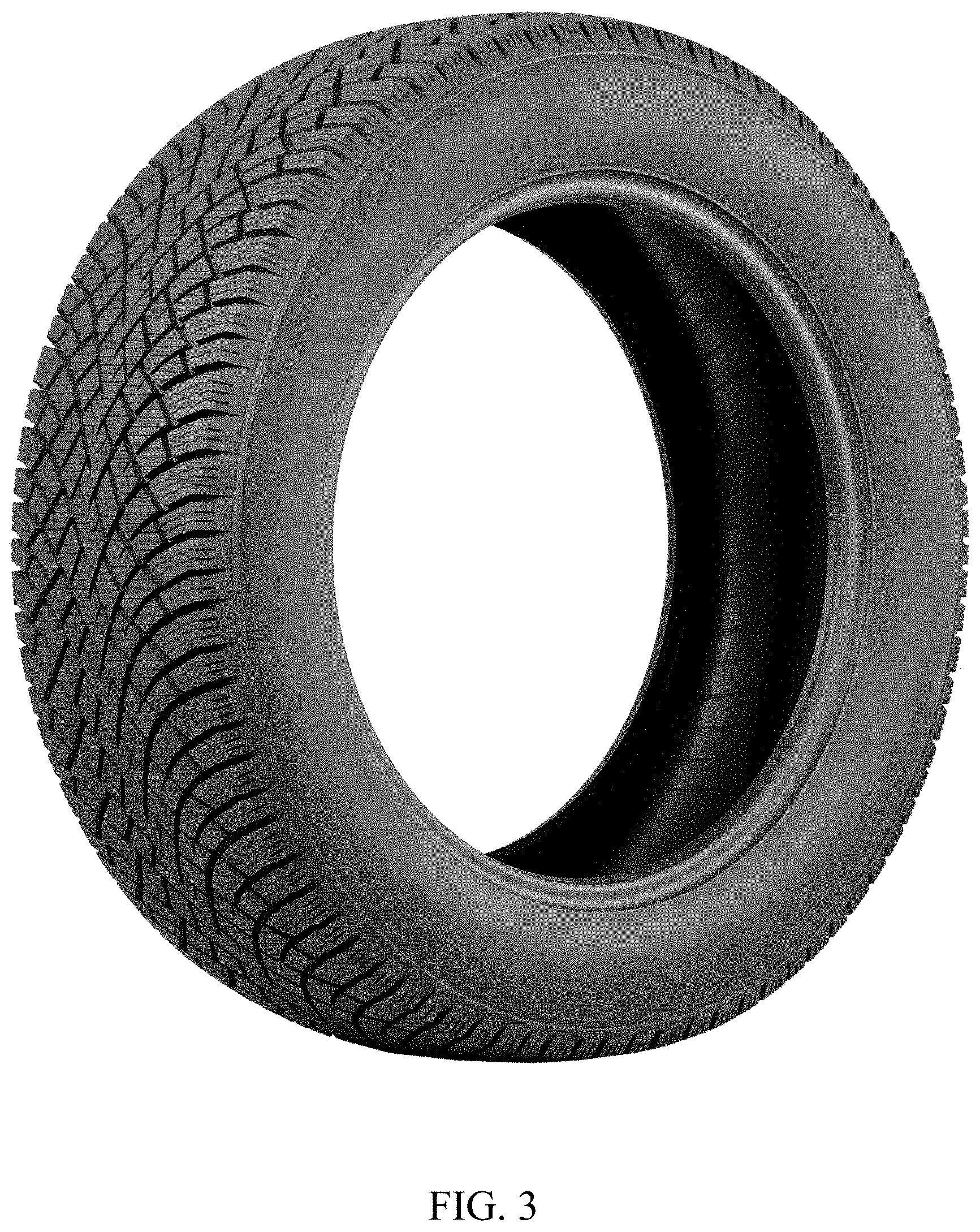 Patent USD0999719 Figure 3 – Tire