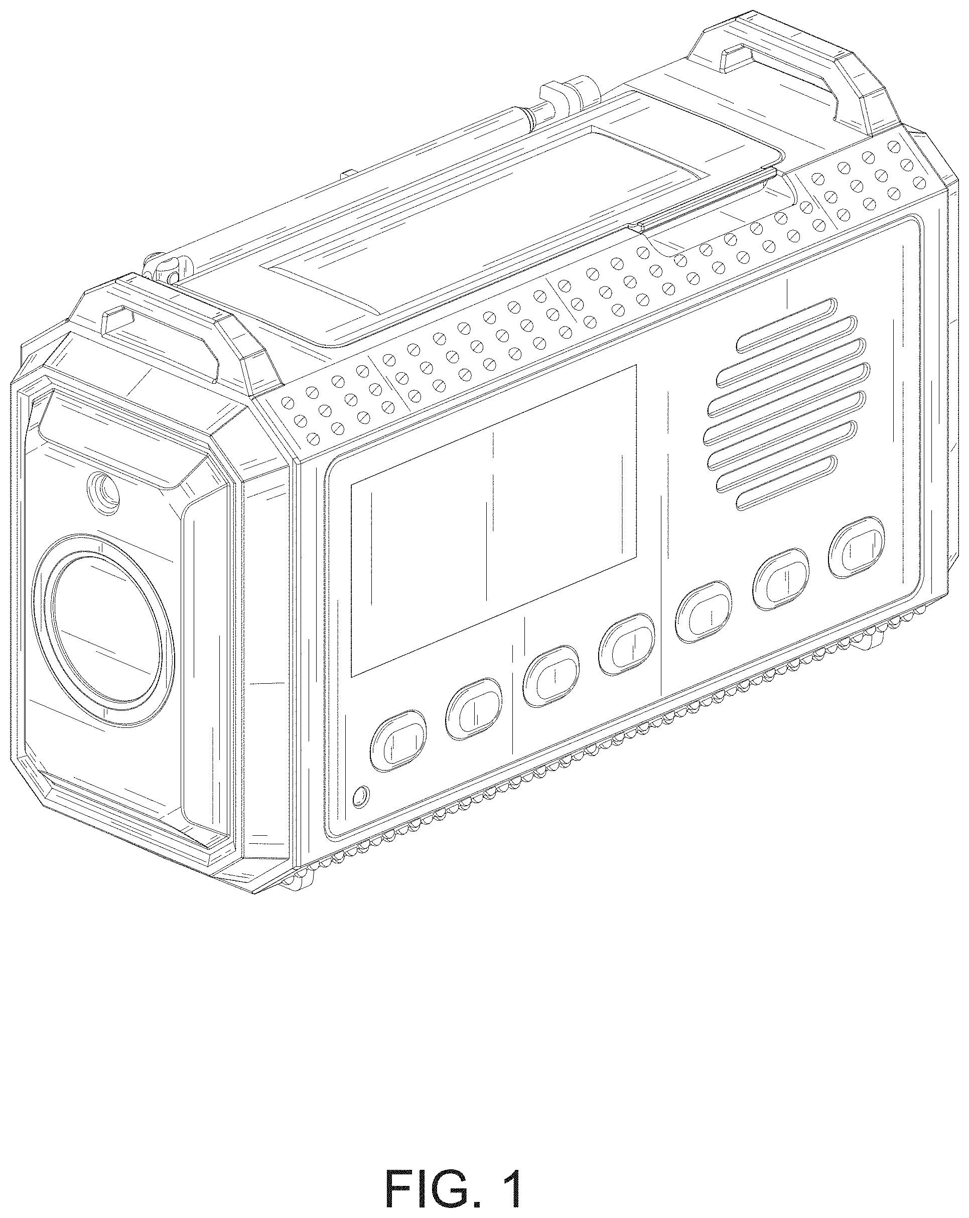 Patent USD0999753 — Emergency radio — Figure 1