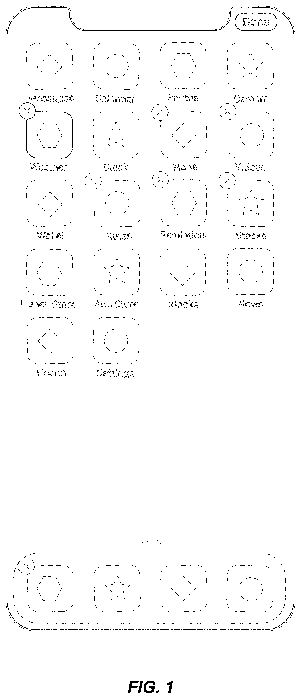 Patent USD0999775 — Electronic device with graphical user interface — Figure 1